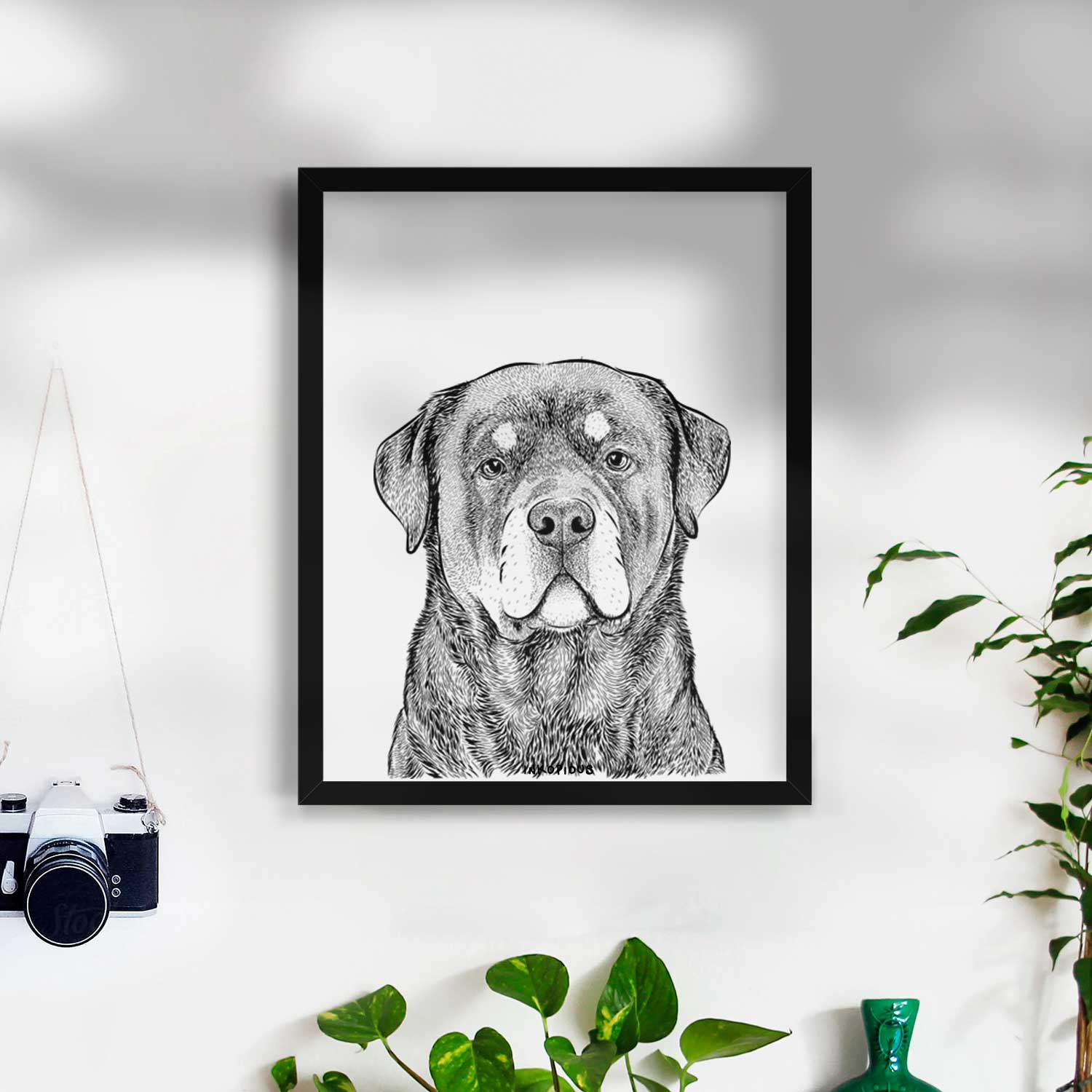 Sarge the Rottweiler Art Print