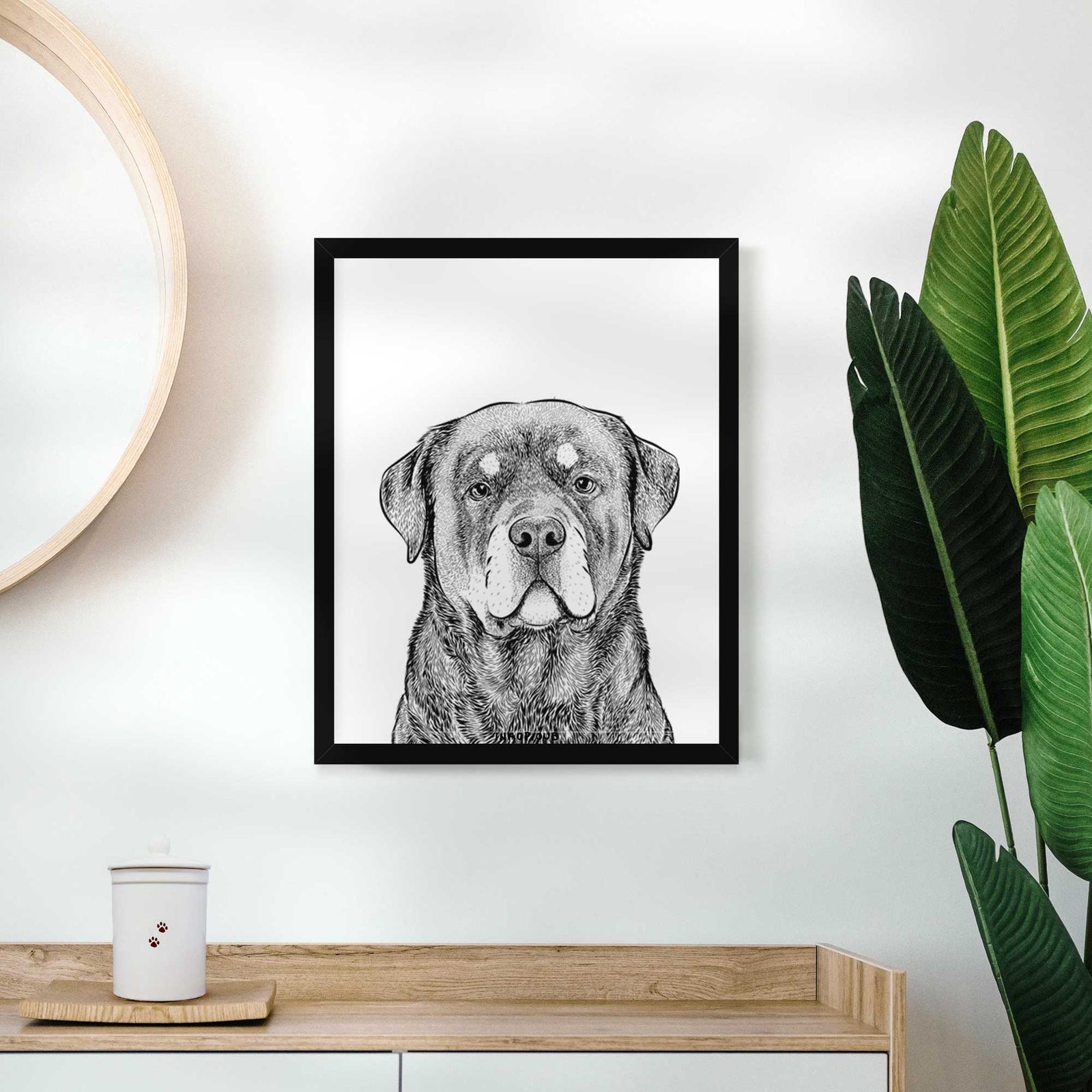 Sarge the Rottweiler Art Print