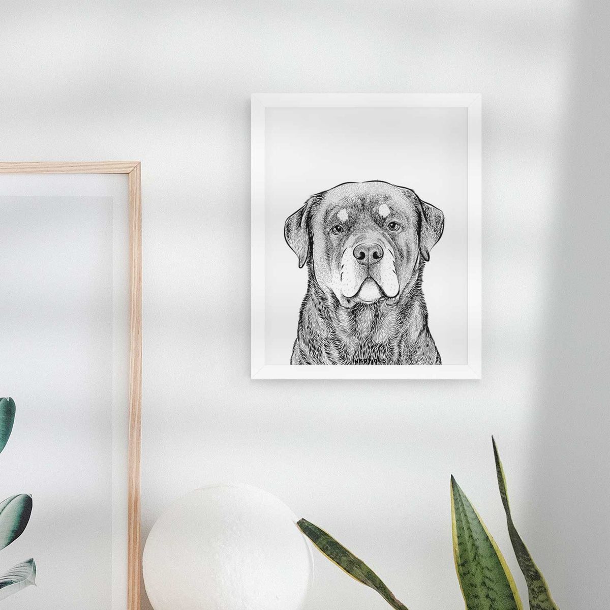 Sarge the Rottweiler Art Print