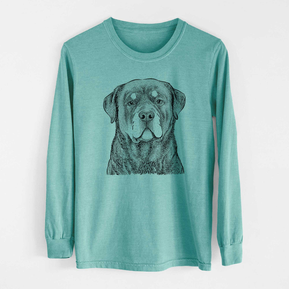 Bare Sarge the Rottweiler - Heavyweight 100% Cotton Long Sleeve