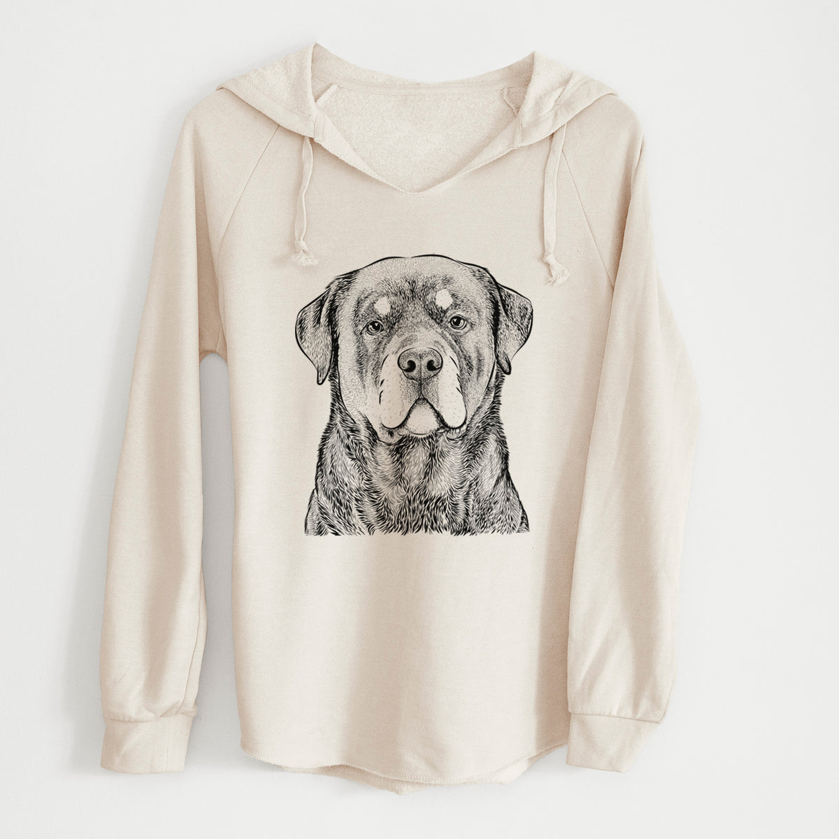 Bare Sarge the Rottweiler - Cali Wave Hooded Sweatshirt