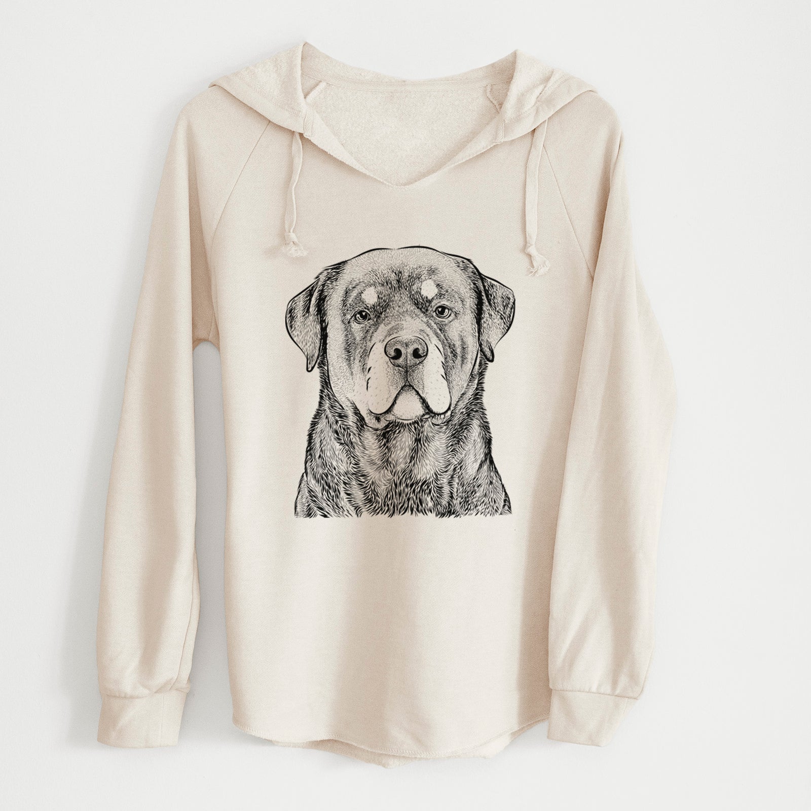 Bare Sarge the Rottweiler - Cali Wave Hooded Sweatshirt