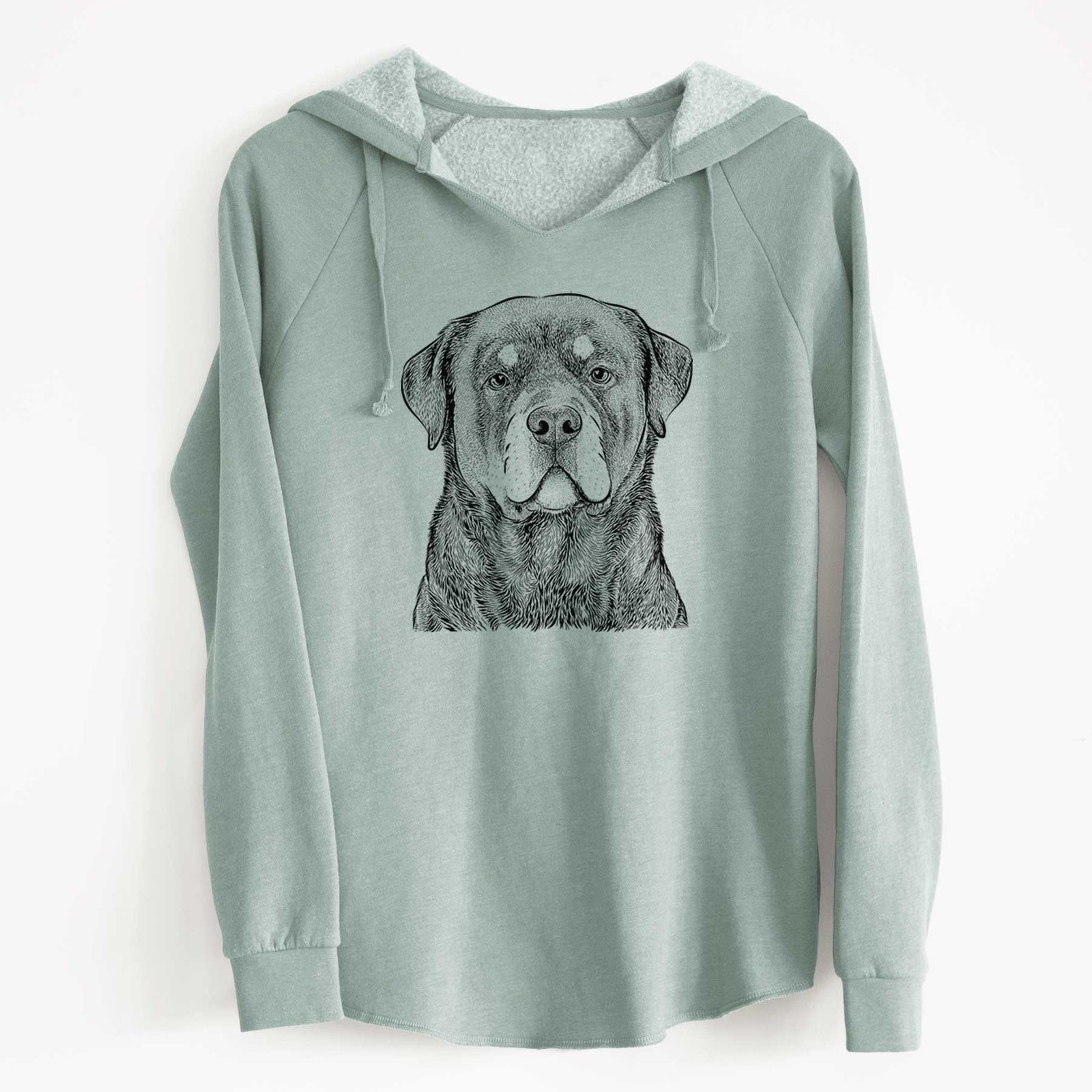 Bare Sarge the Rottweiler - Cali Wave Hooded Sweatshirt