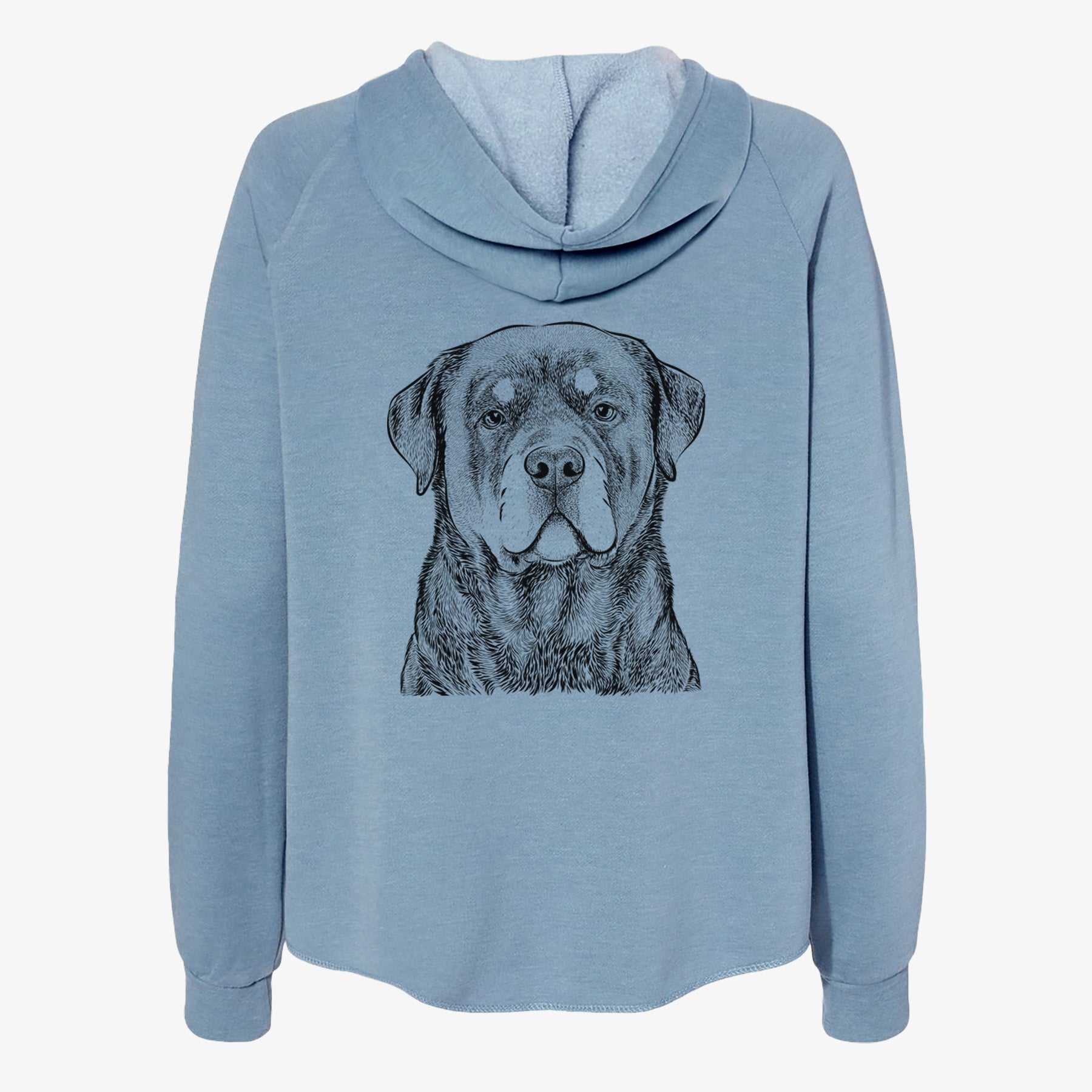 Sarge the Rottweiler - Women's Cali Wave Zip-Up Sweatshirt