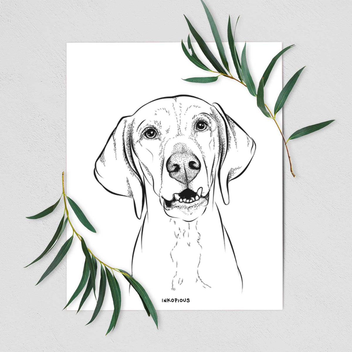 Sarge the Vizsla Art Print