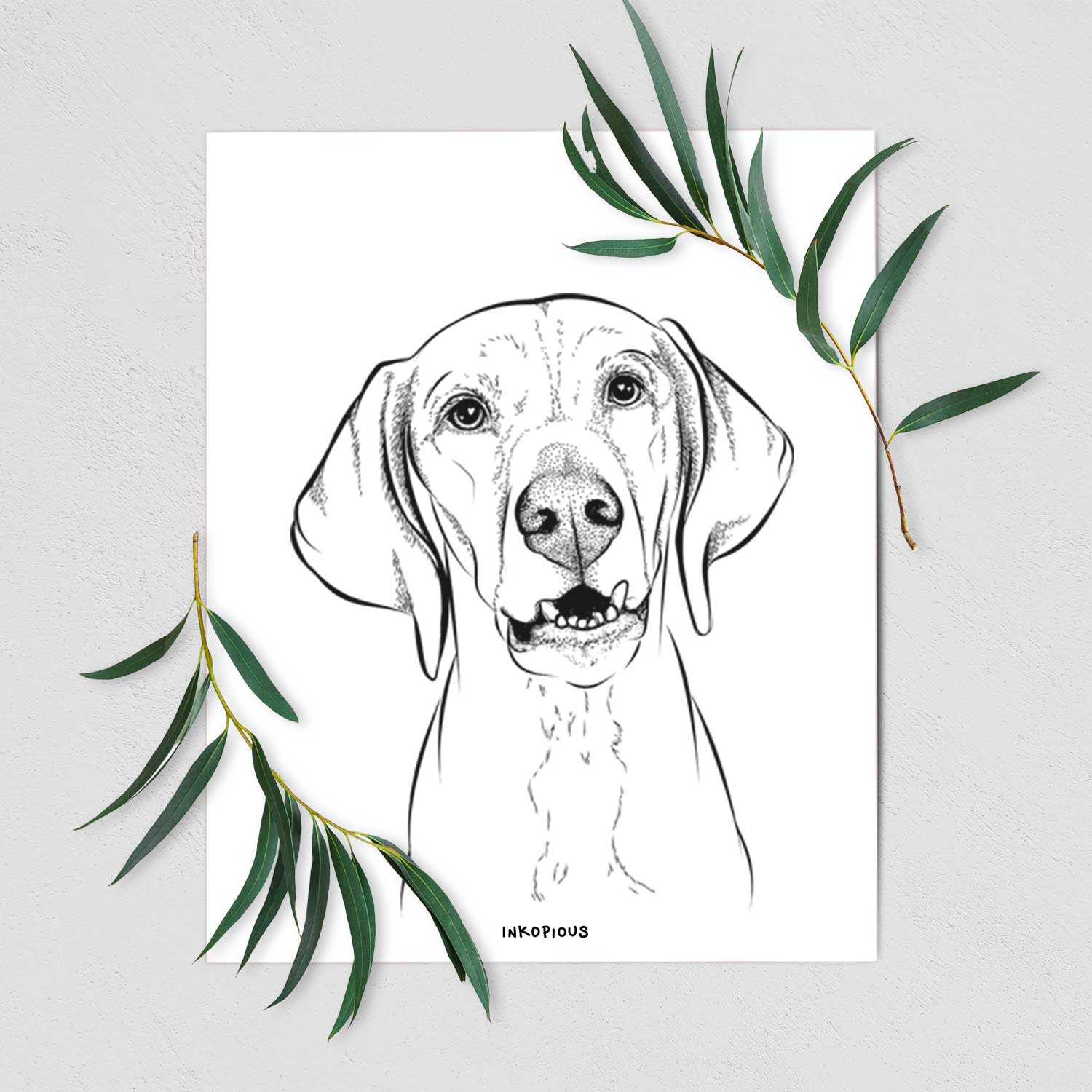 Sarge the Vizsla Art Print