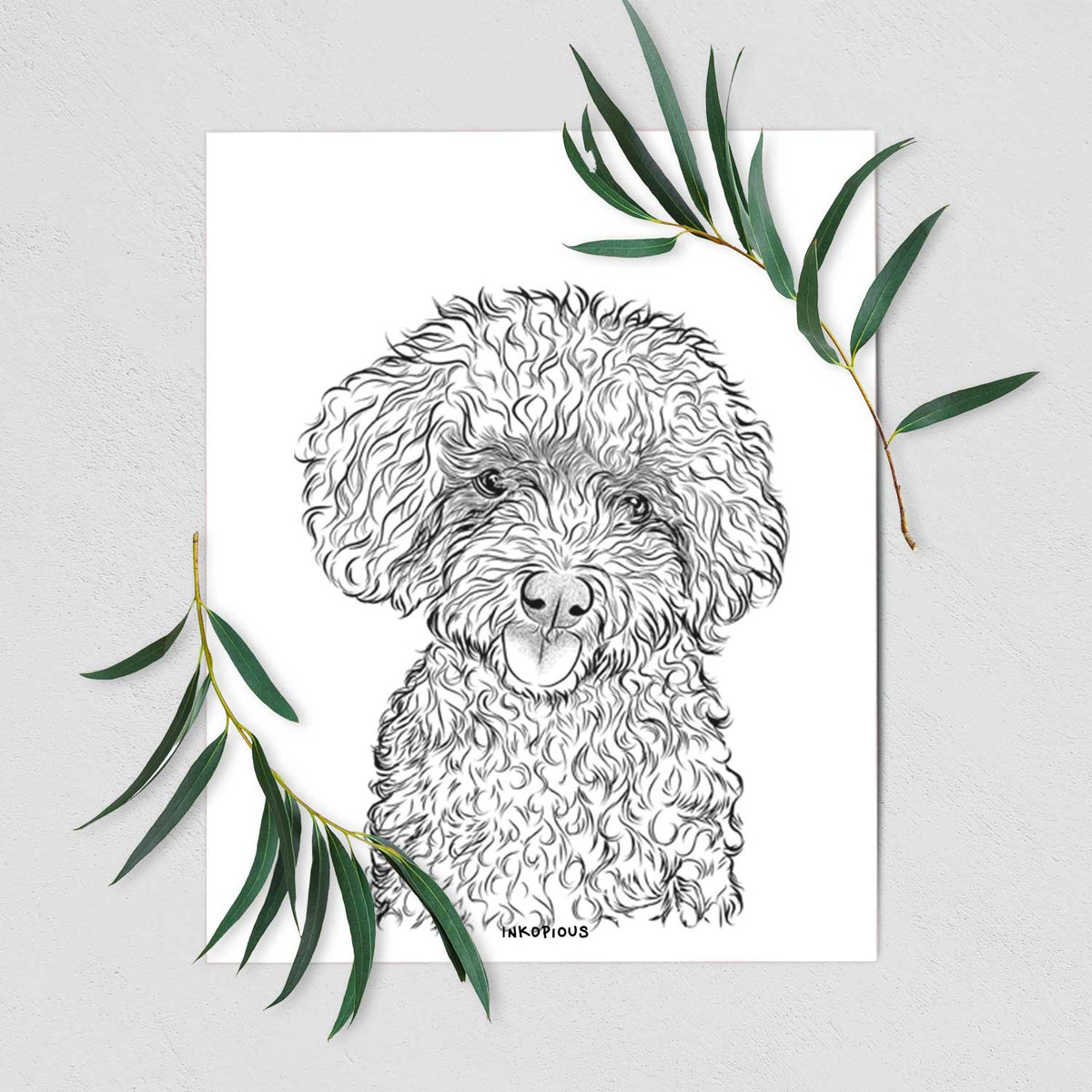 Satsu the Micro Teacup Poodle Art Print