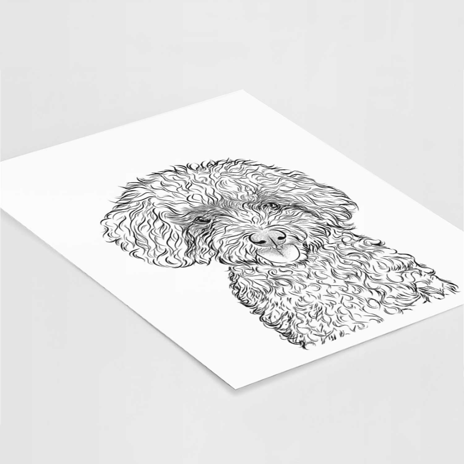 Satsu the Micro Teacup Poodle Art Print