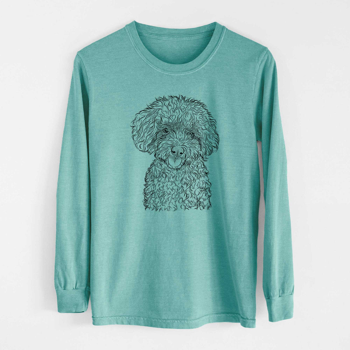 Bare Satsu the Micro Teacup Poodle - Heavyweight 100% Cotton Long Sleeve