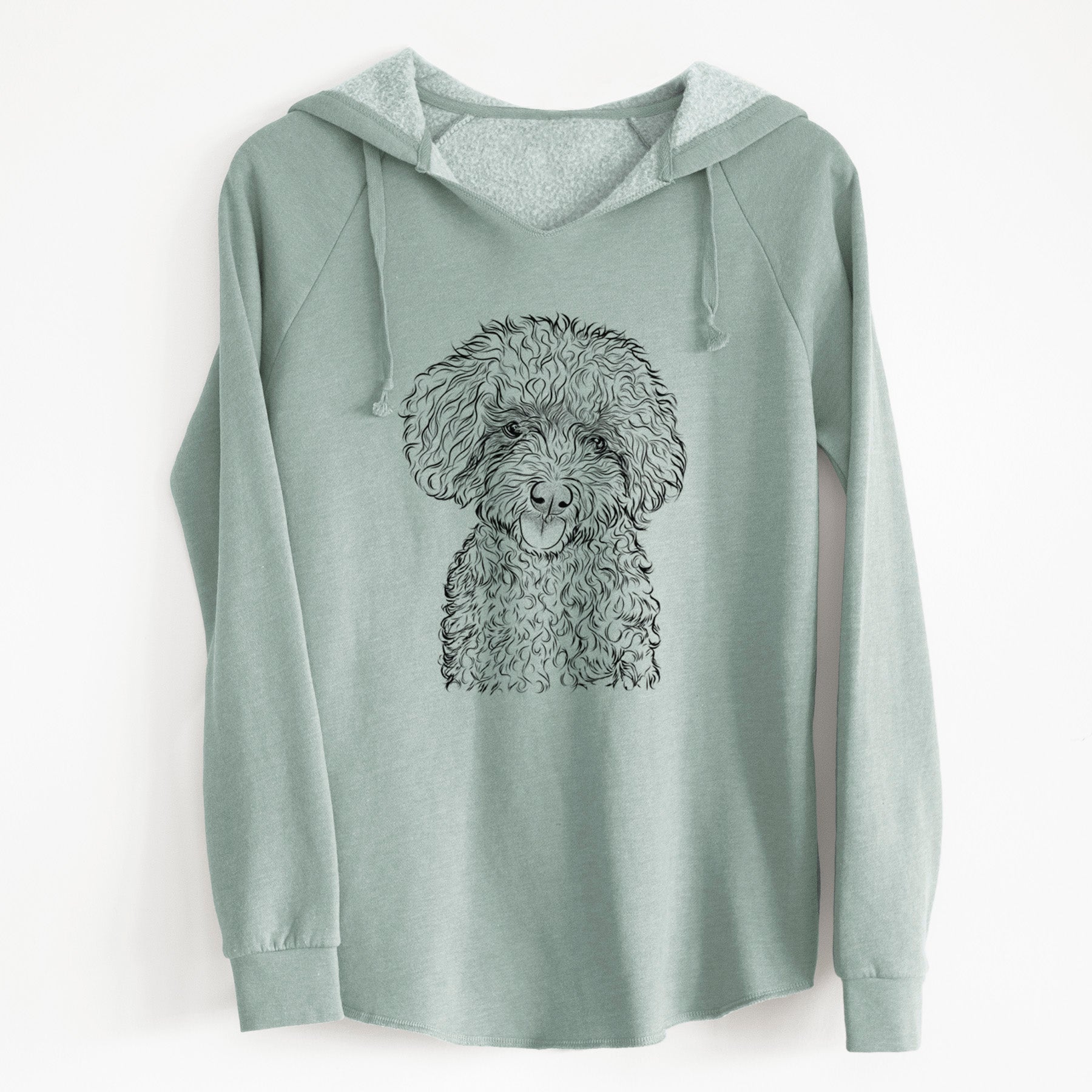 Bare Satsu the Micro Teacup Poodle - Cali Wave Hooded Sweatshirt