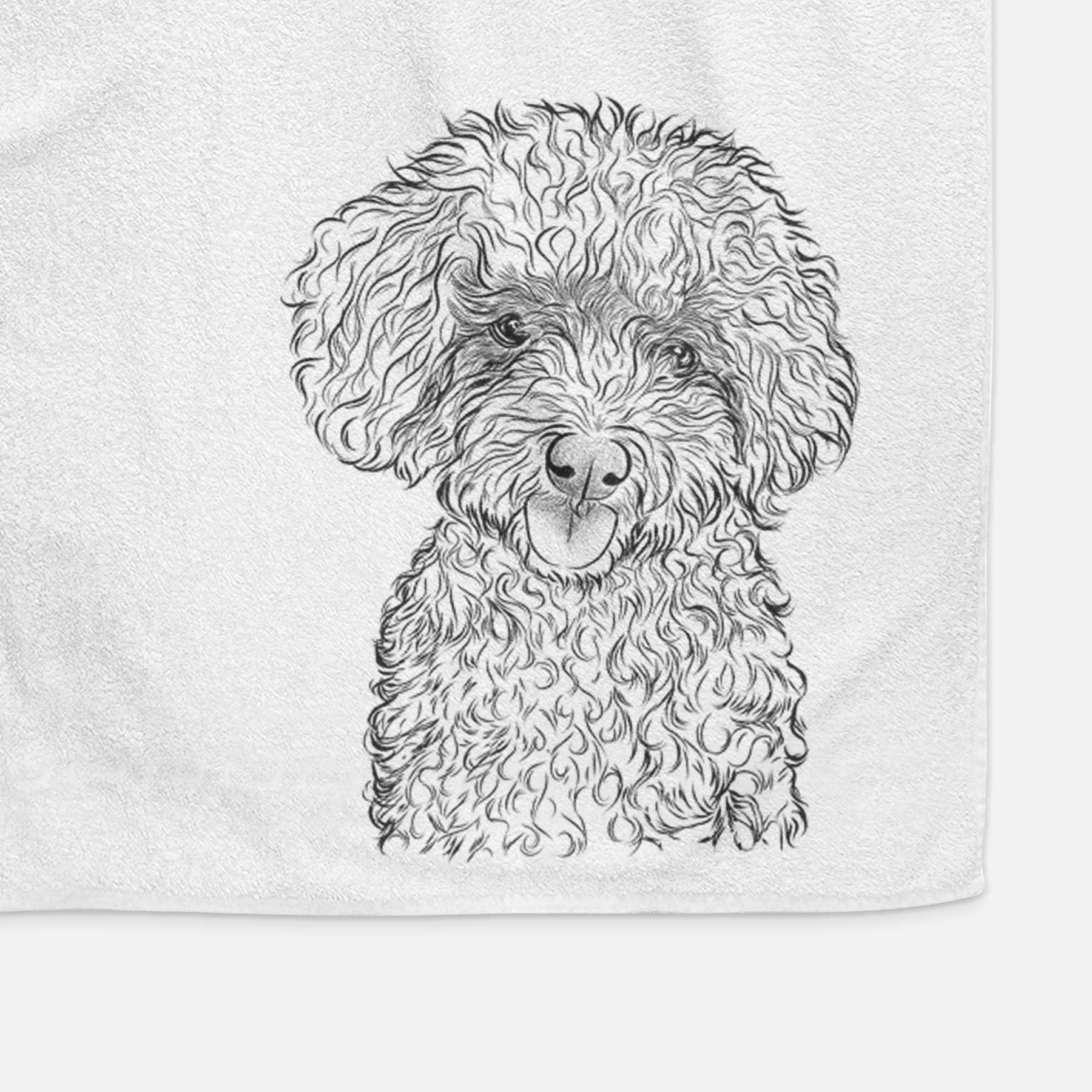 Satsu the Micro Teacup Poodle Decorative Hand Towel