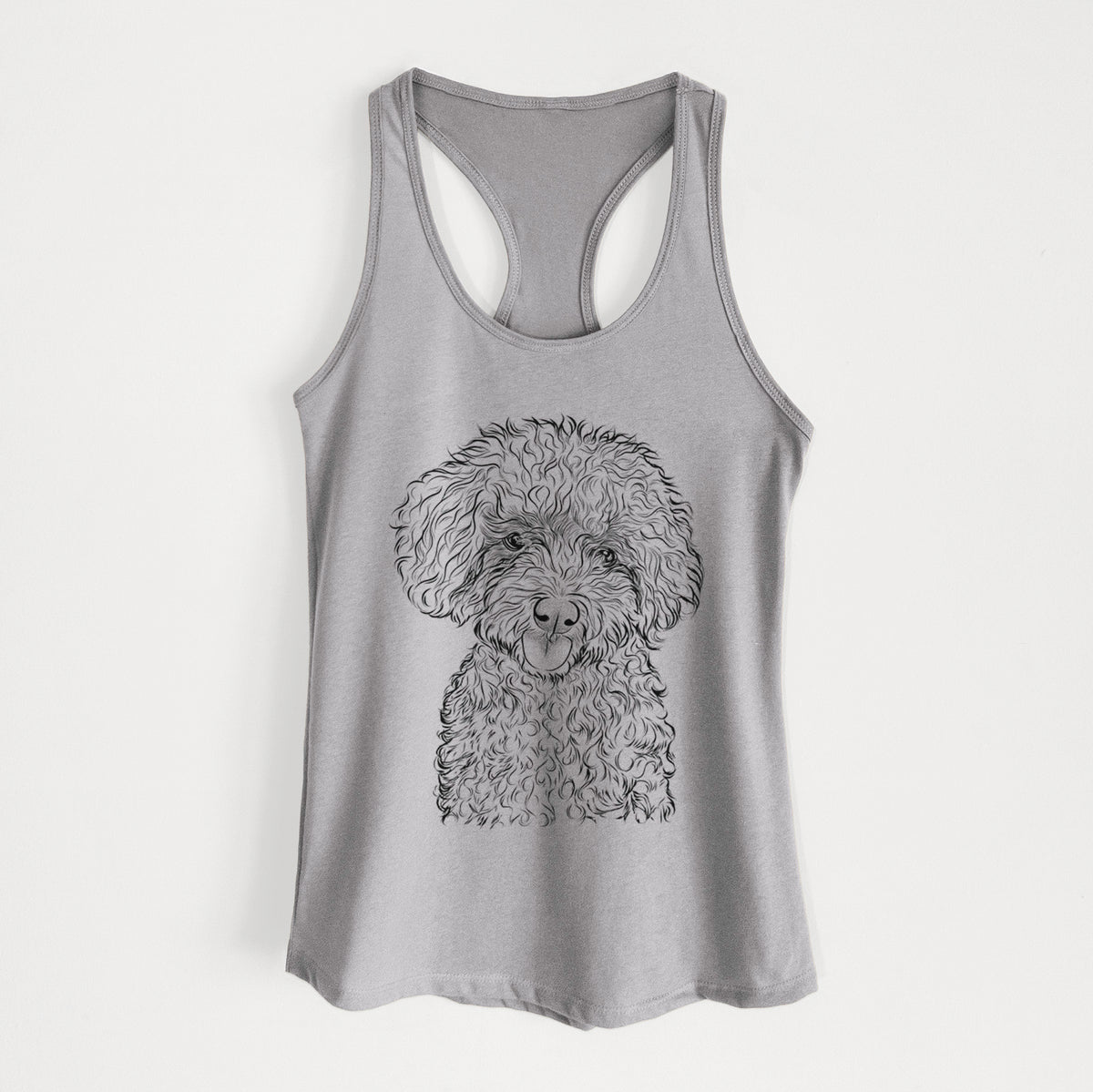 Satsu the Micro Teacup Poodle - Women&#39;s Racerback Tanktop