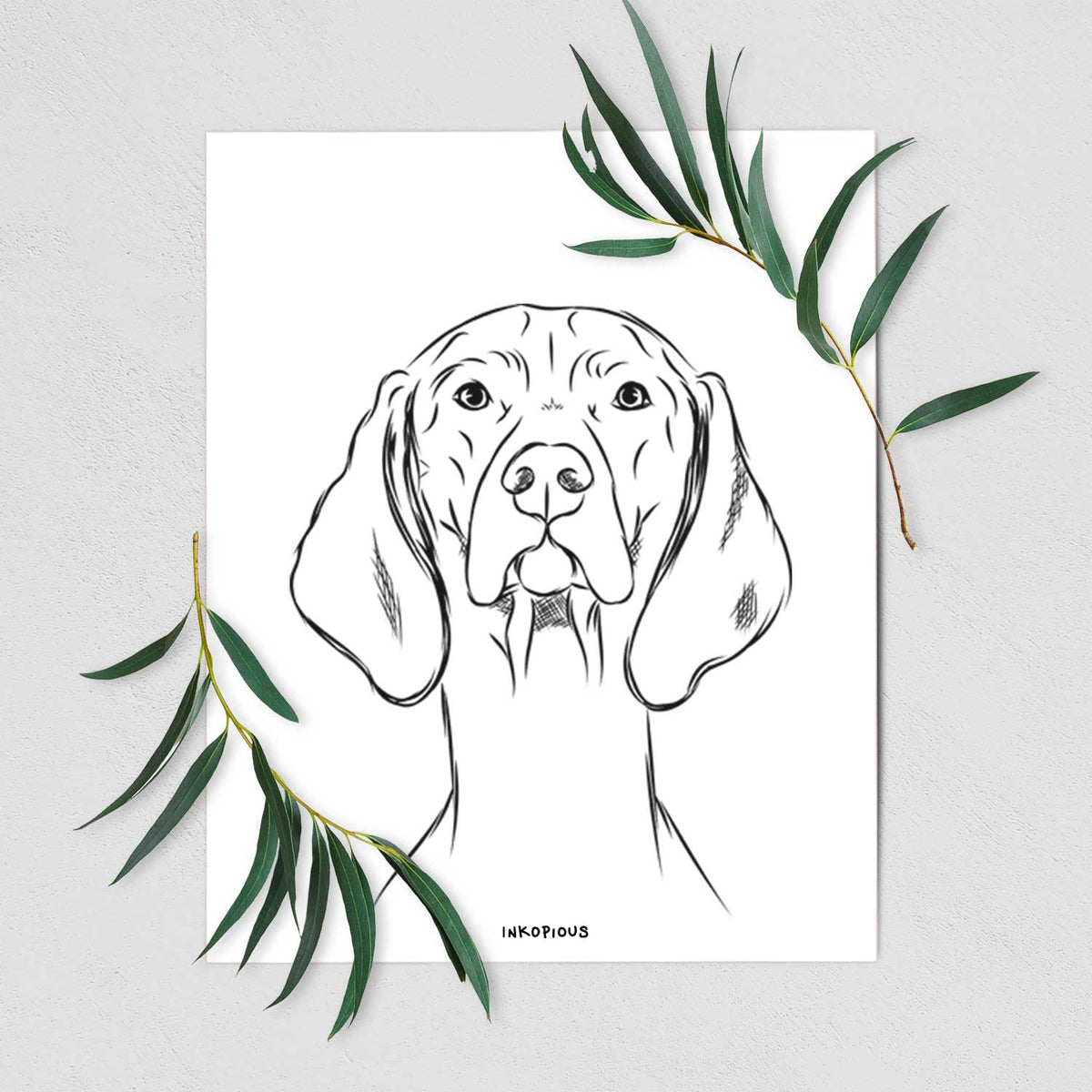 Sawyer the Vizsla Art Print
