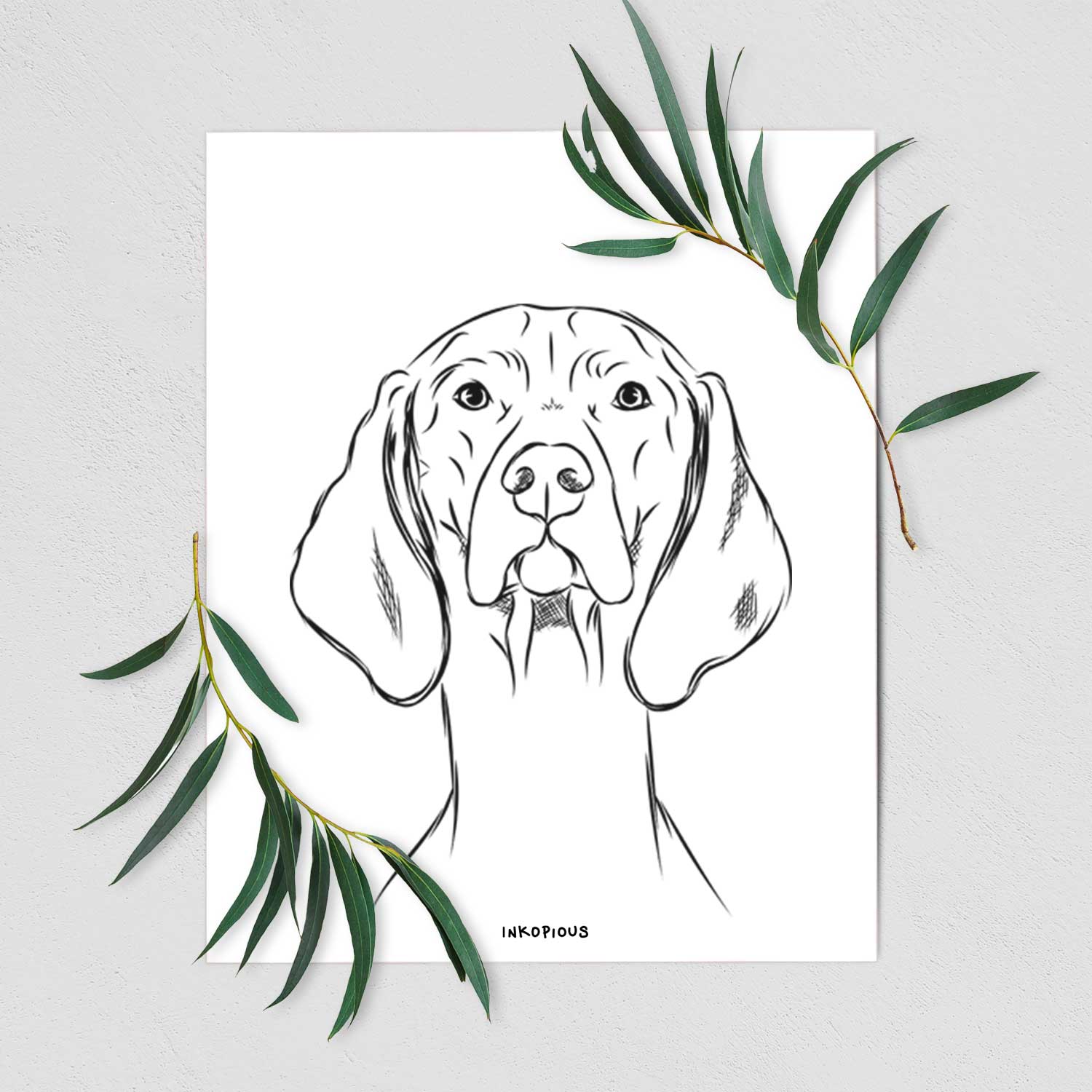 Sawyer the Vizsla Art Print