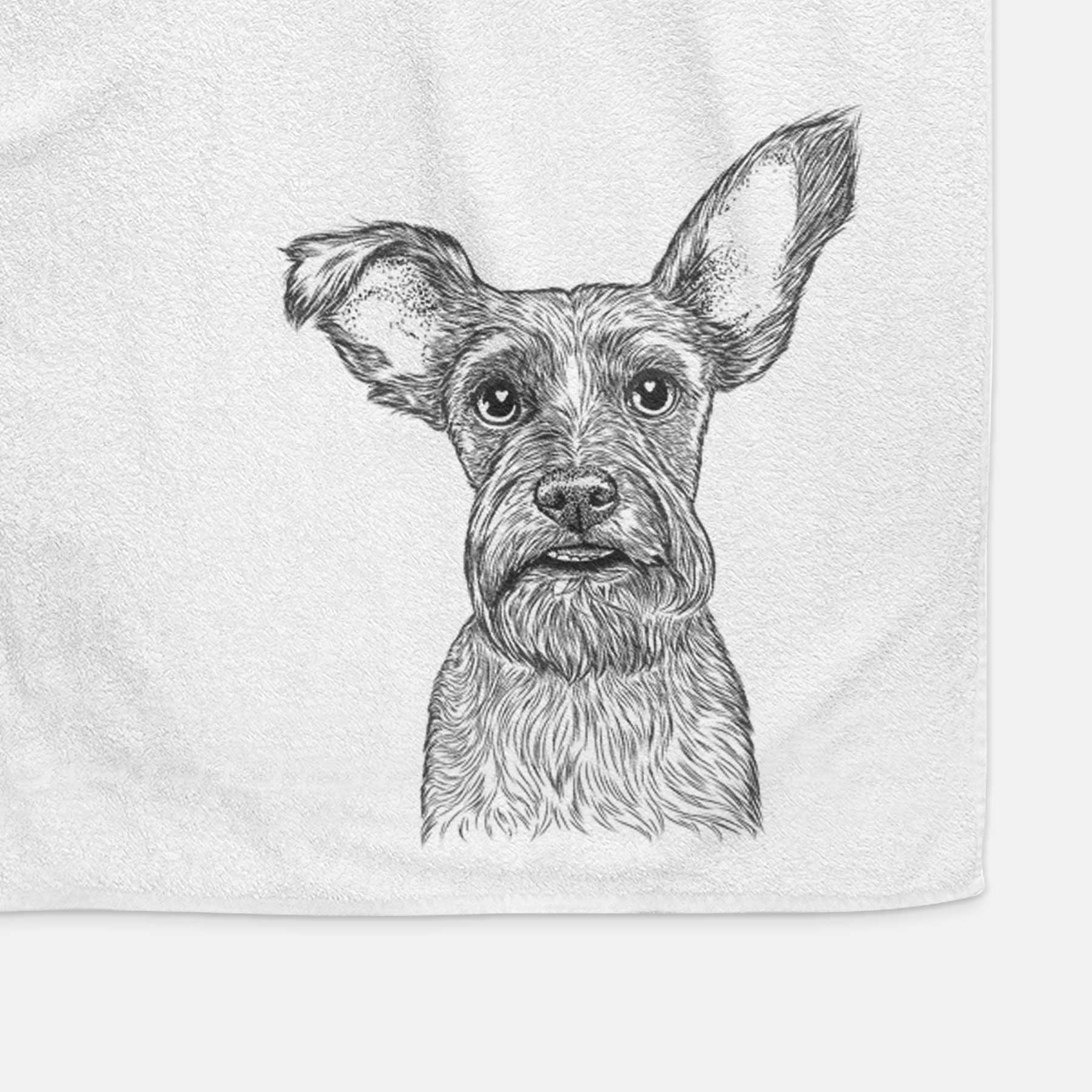 Sawyer the Snorkie Decorative Hand Towel