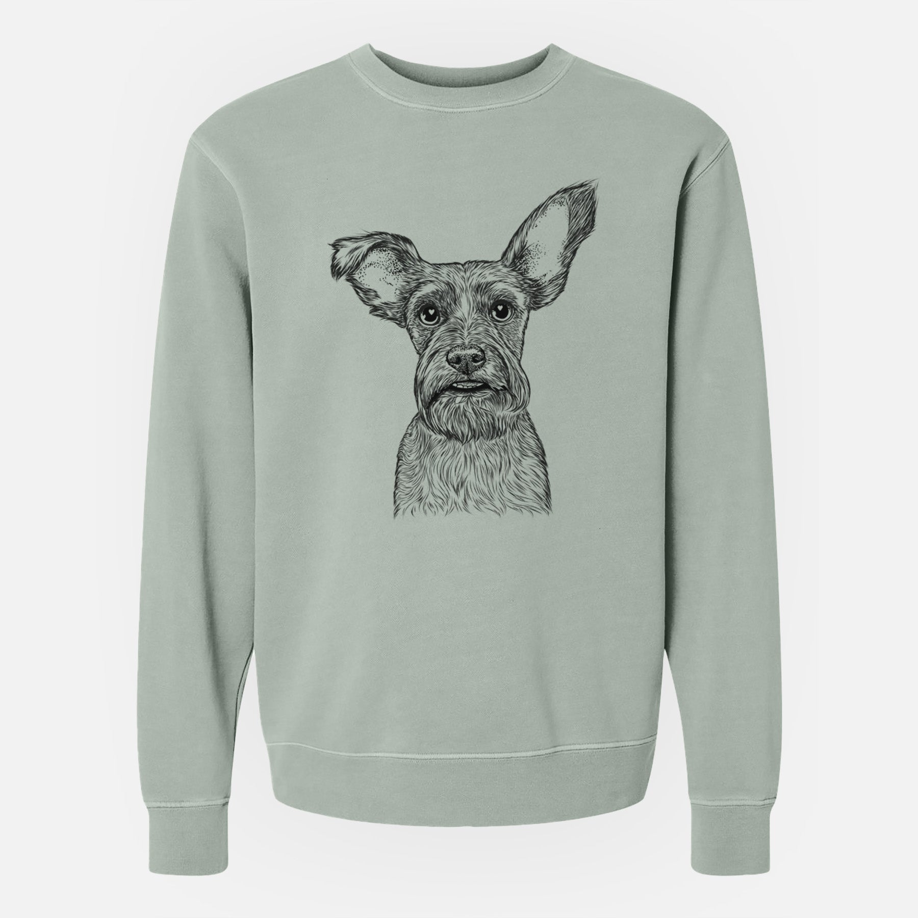 Bare Sawyer the Snorkie - Unisex Pigment Dyed Crew Sweatshirt