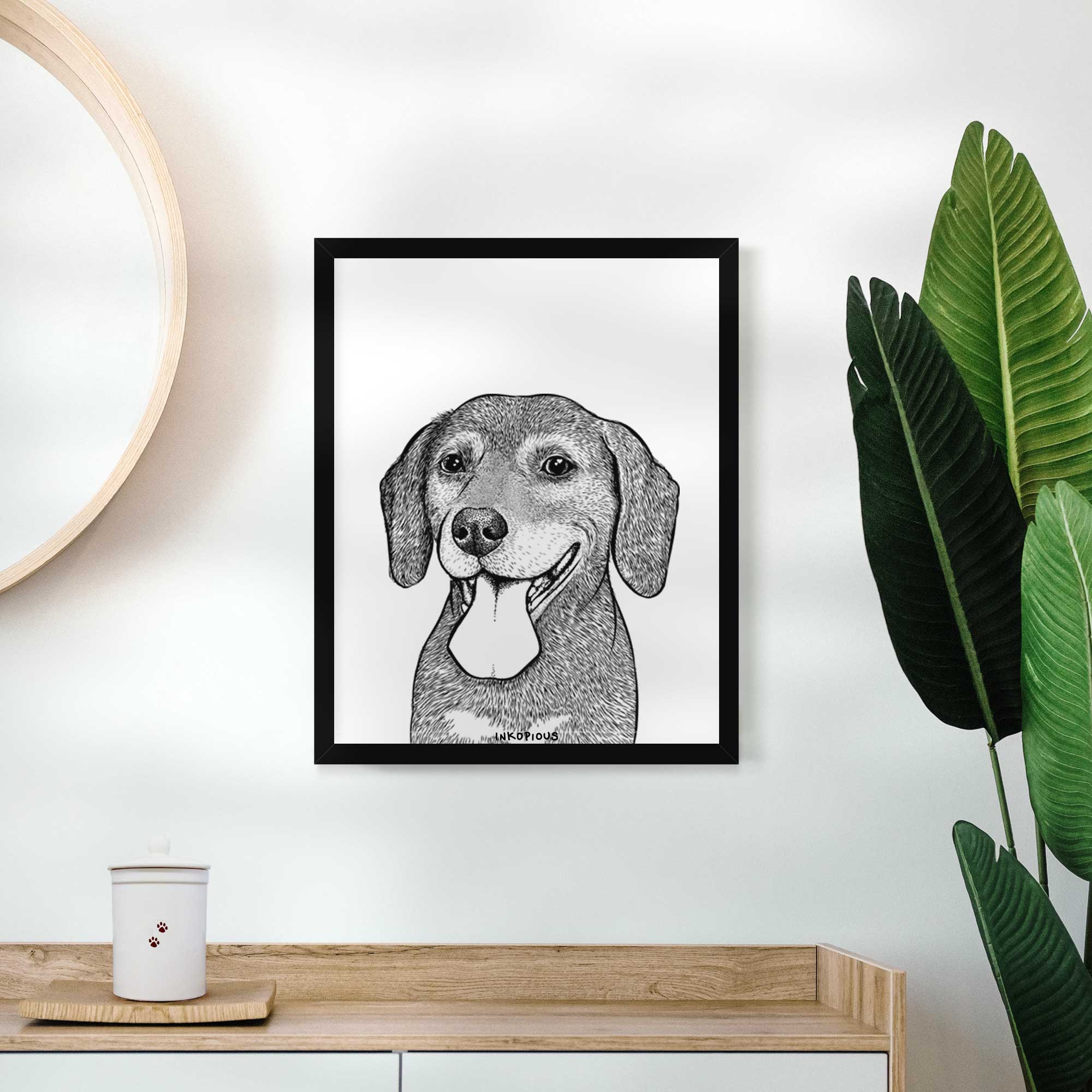 Scarlett the Beagle Art Print