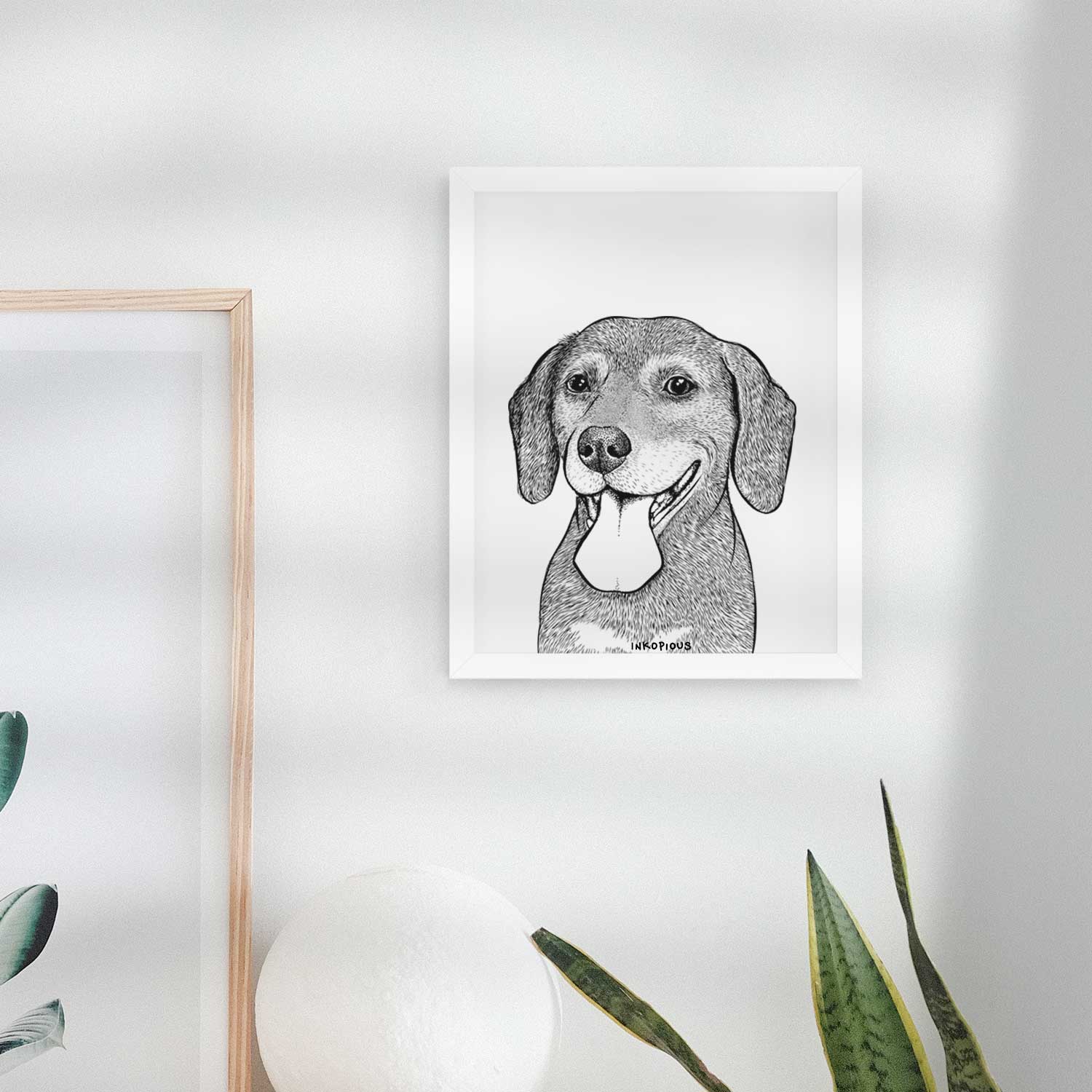 Scarlett the Beagle Art Print