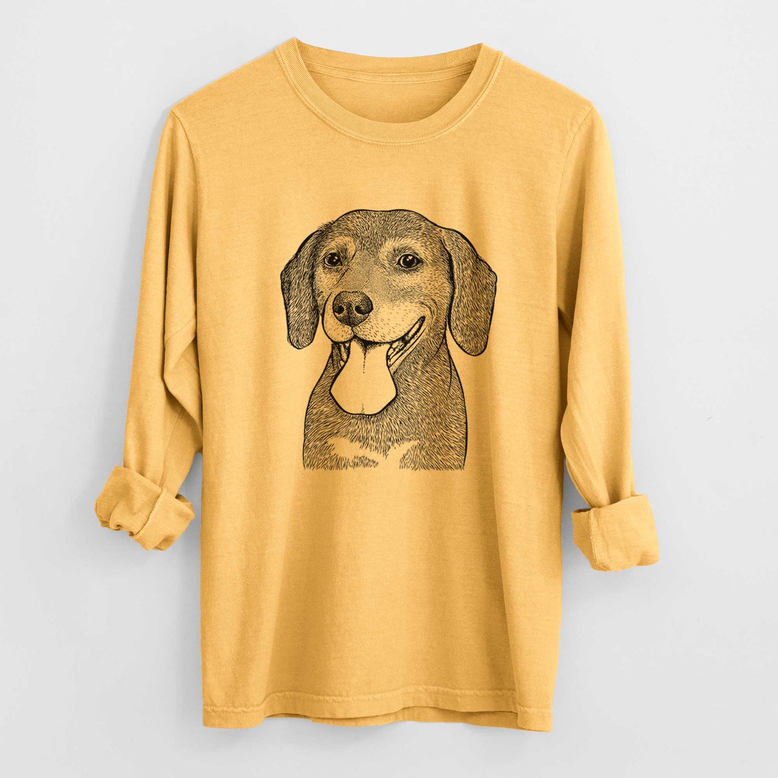 Bare Scarlett the Beagle - Heavyweight 100% Cotton Long Sleeve