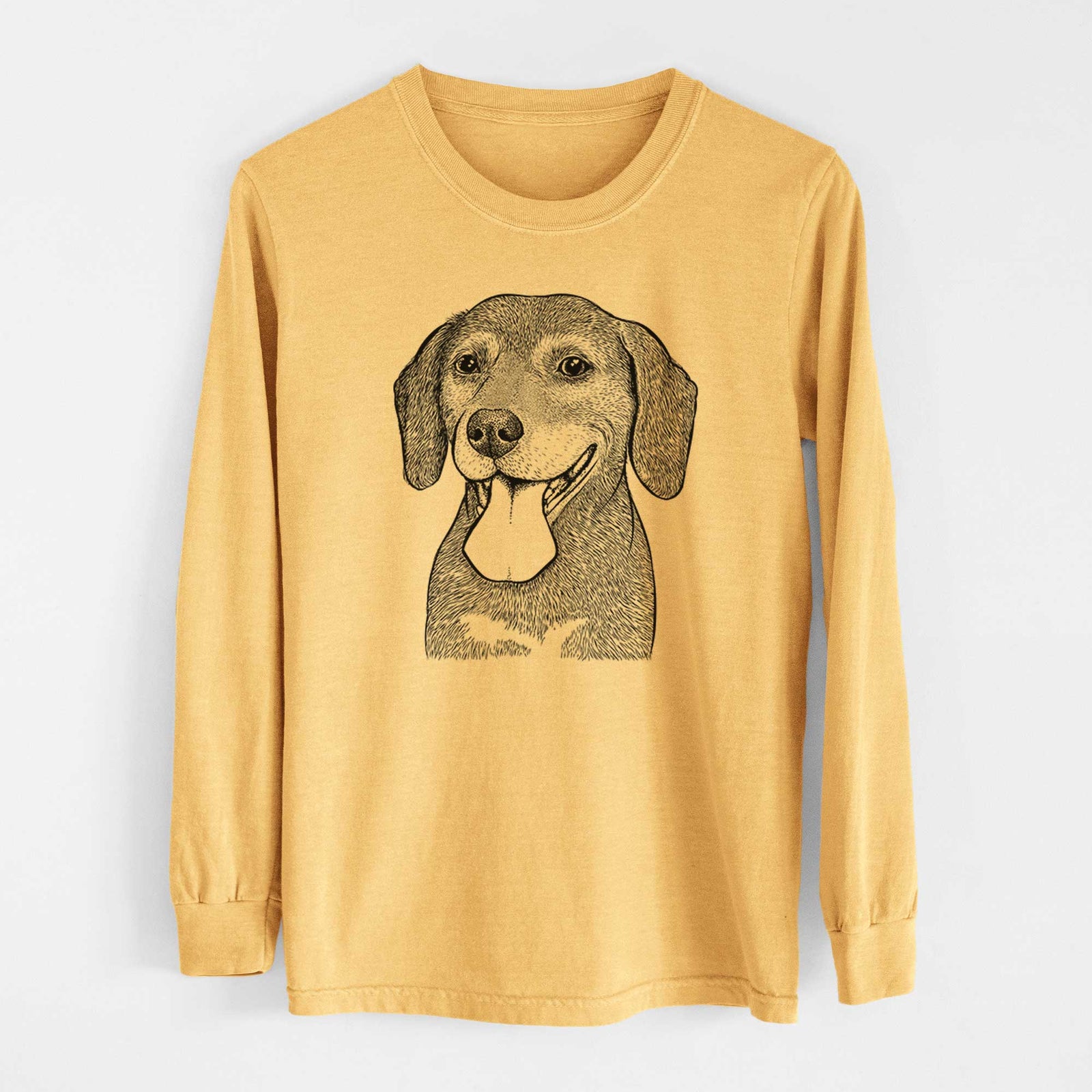 Bare Scarlett the Beagle - Heavyweight 100% Cotton Long Sleeve