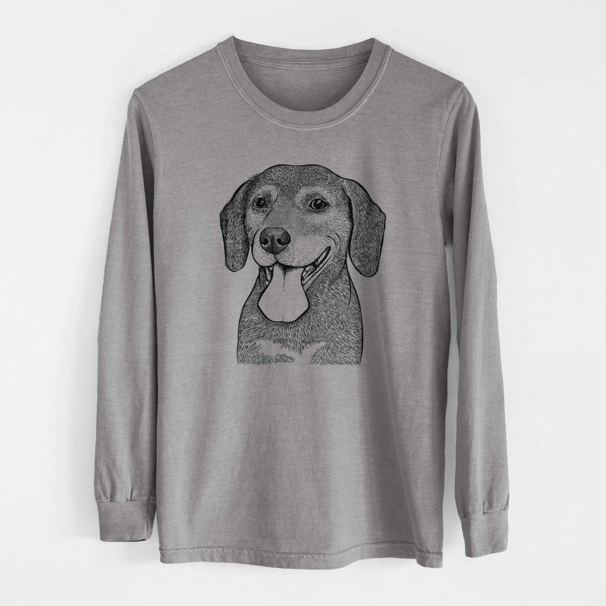 Bare Scarlett the Beagle - Heavyweight 100% Cotton Long Sleeve