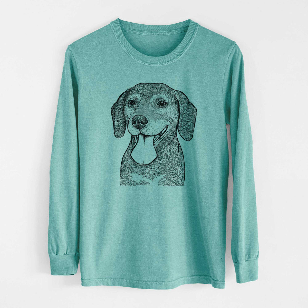 Bare Scarlett the Beagle - Heavyweight 100% Cotton Long Sleeve
