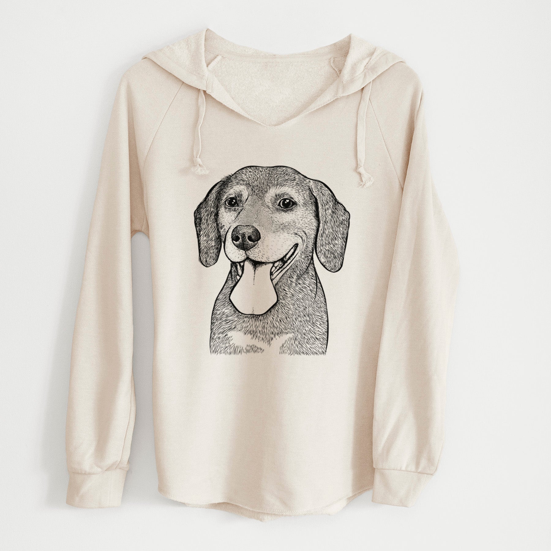 Bare Scarlett the Beagle - Cali Wave Hooded Sweatshirt