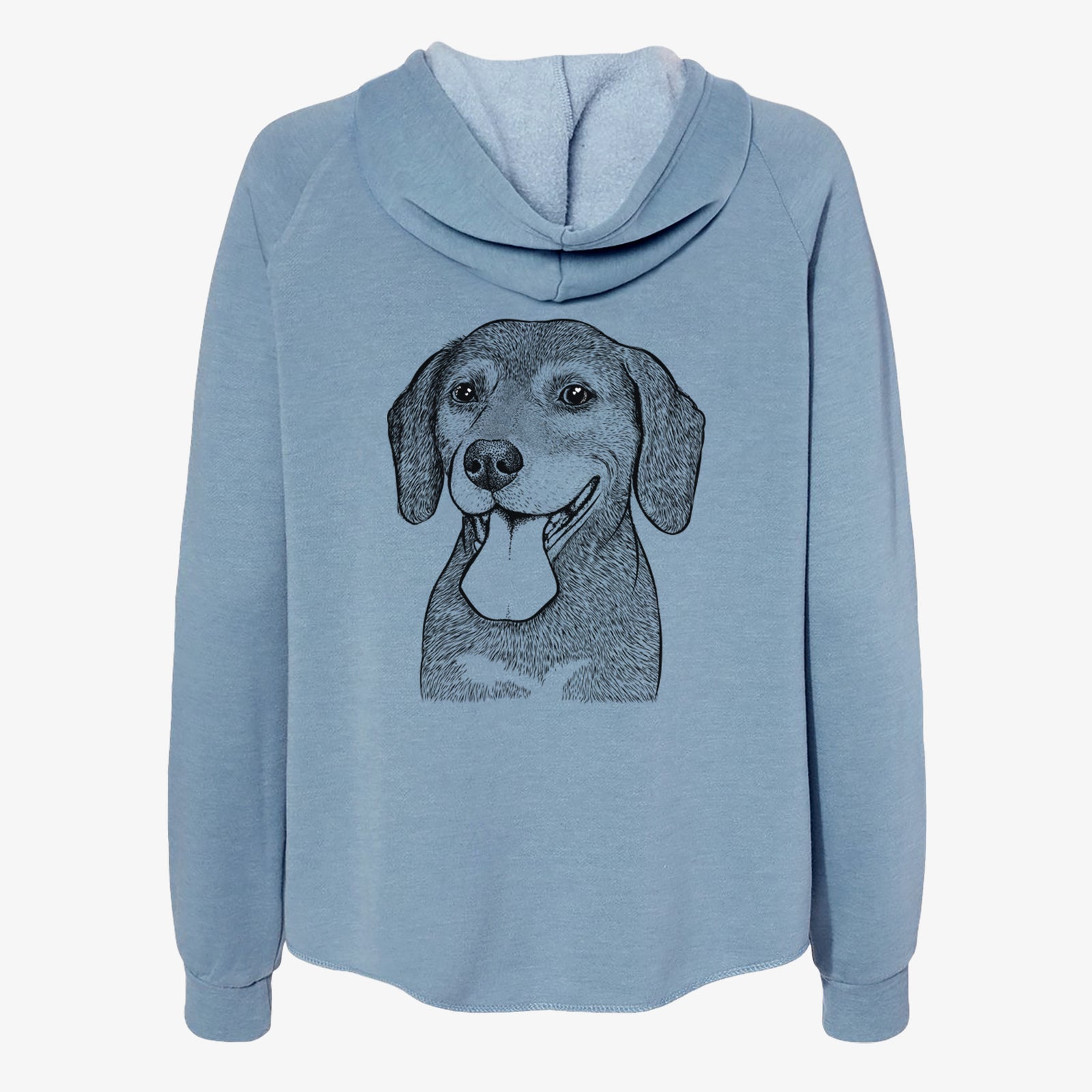 Scarlett the Beagle - Women's Cali Wave Zip-Up Sweatshirt