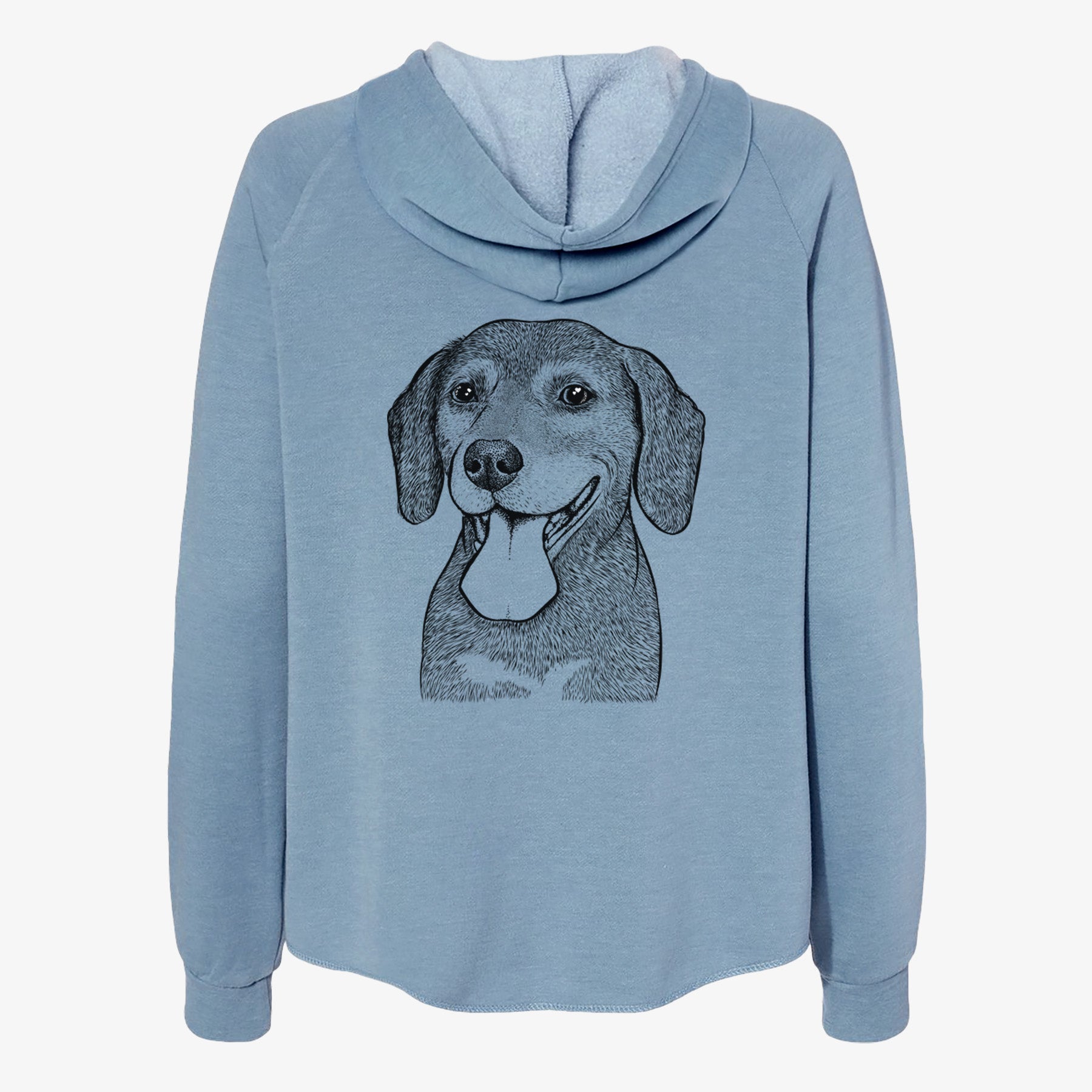 Scarlett the Beagle - Women's Cali Wave Zip-Up Sweatshirt