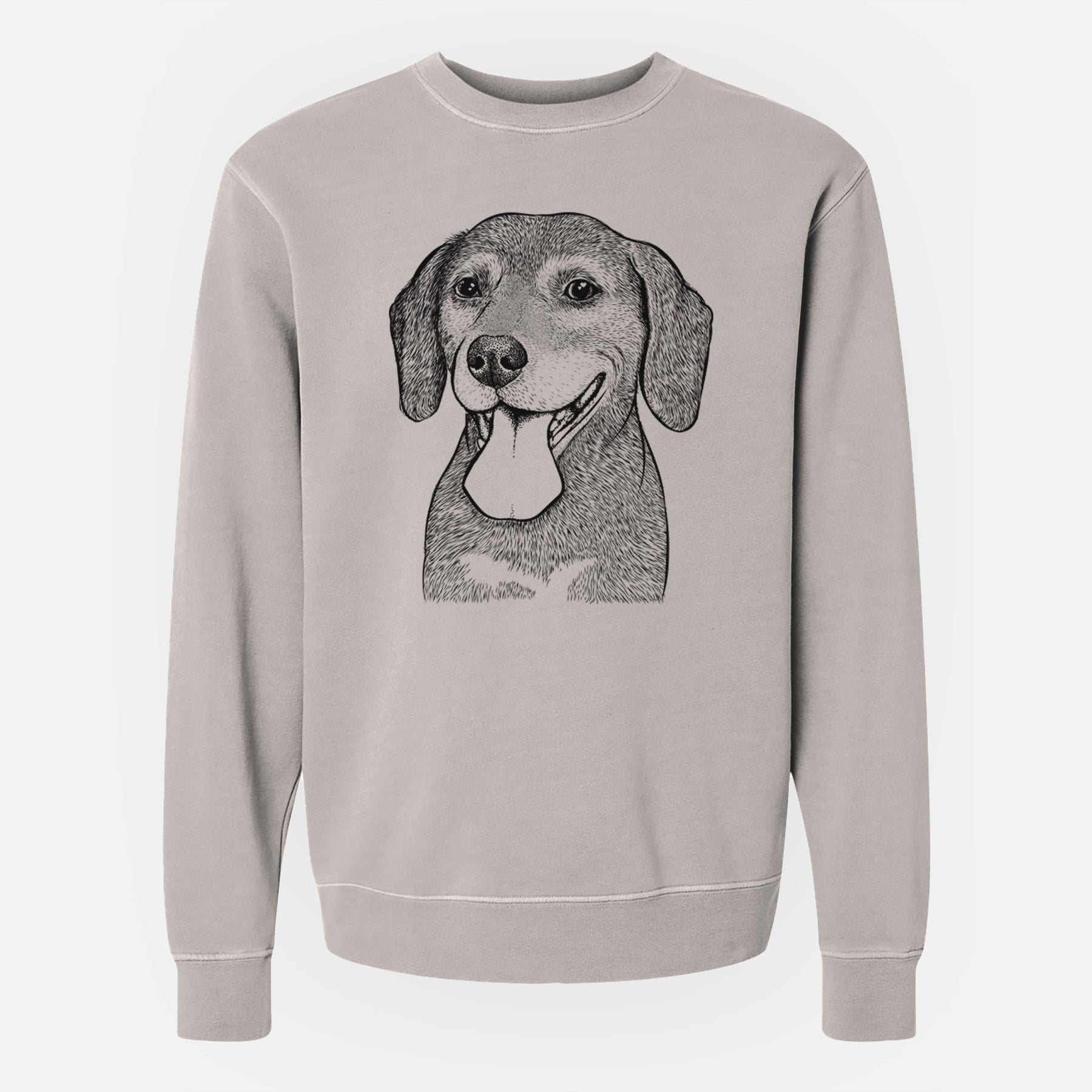 Bare Scarlett the Beagle - Unisex Pigment Dyed Crew Sweatshirt