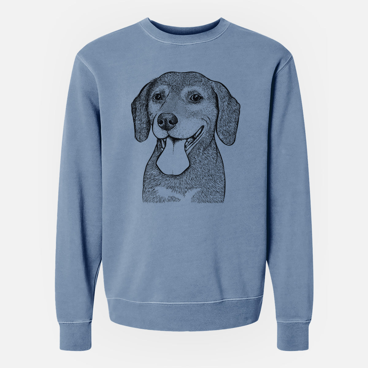 Bare Scarlett the Beagle - Unisex Pigment Dyed Crew Sweatshirt