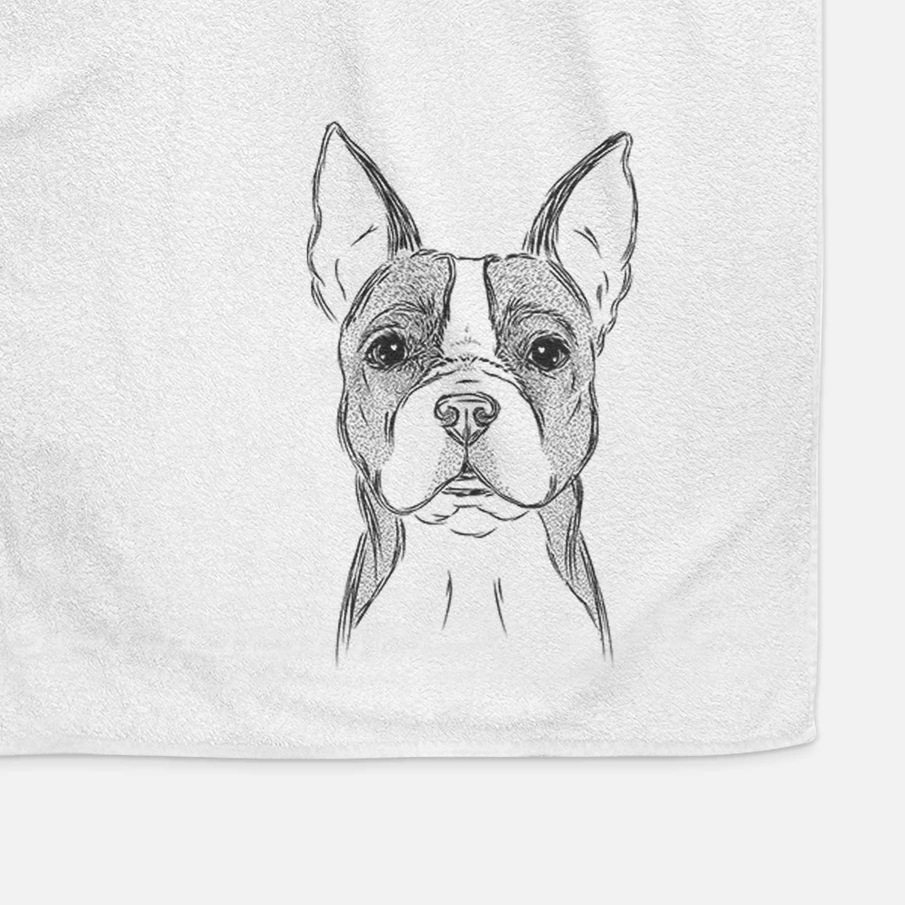 Scout the Boston Terrier Decorative Hand Towel