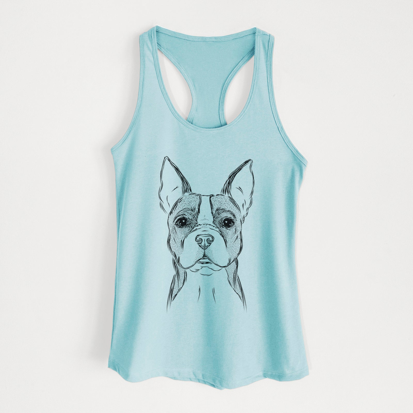 Scout the Boston Terrier - Women's Racerback Tanktop