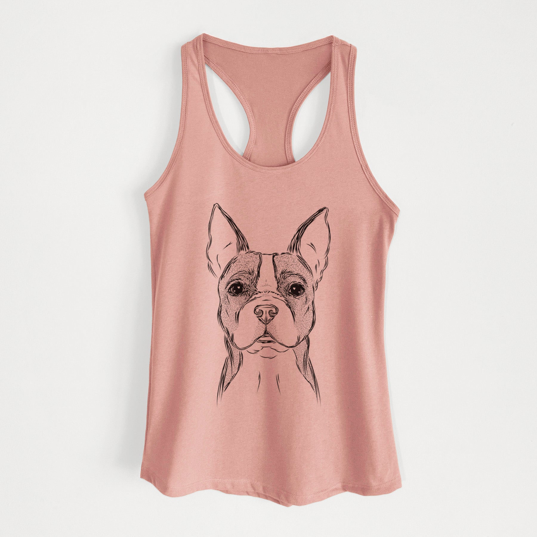 Scout the Boston Terrier - Women's Racerback Tanktop