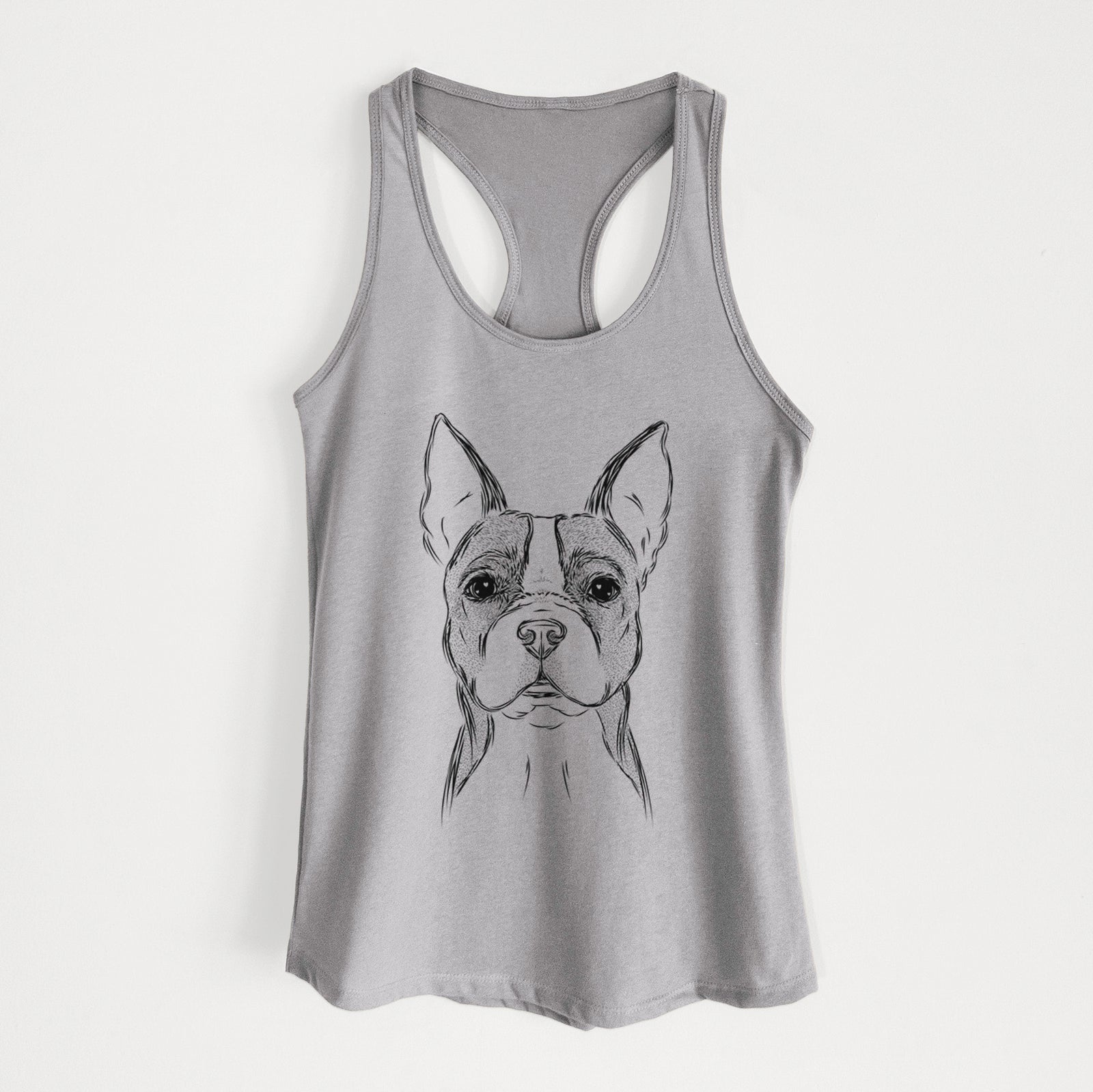 Scout the Boston Terrier - Women's Racerback Tanktop