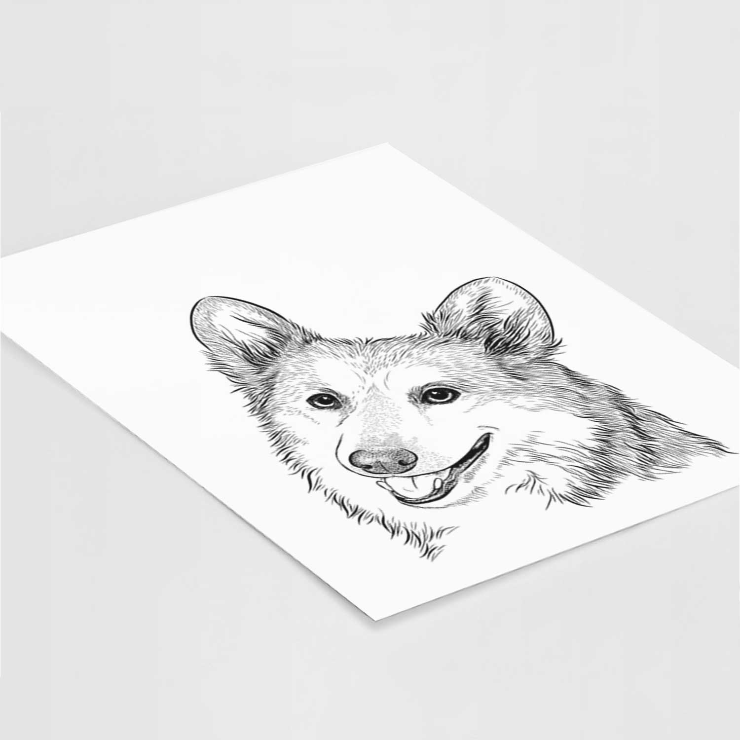 Scout the Pembroke Welsh Corgi Art Print