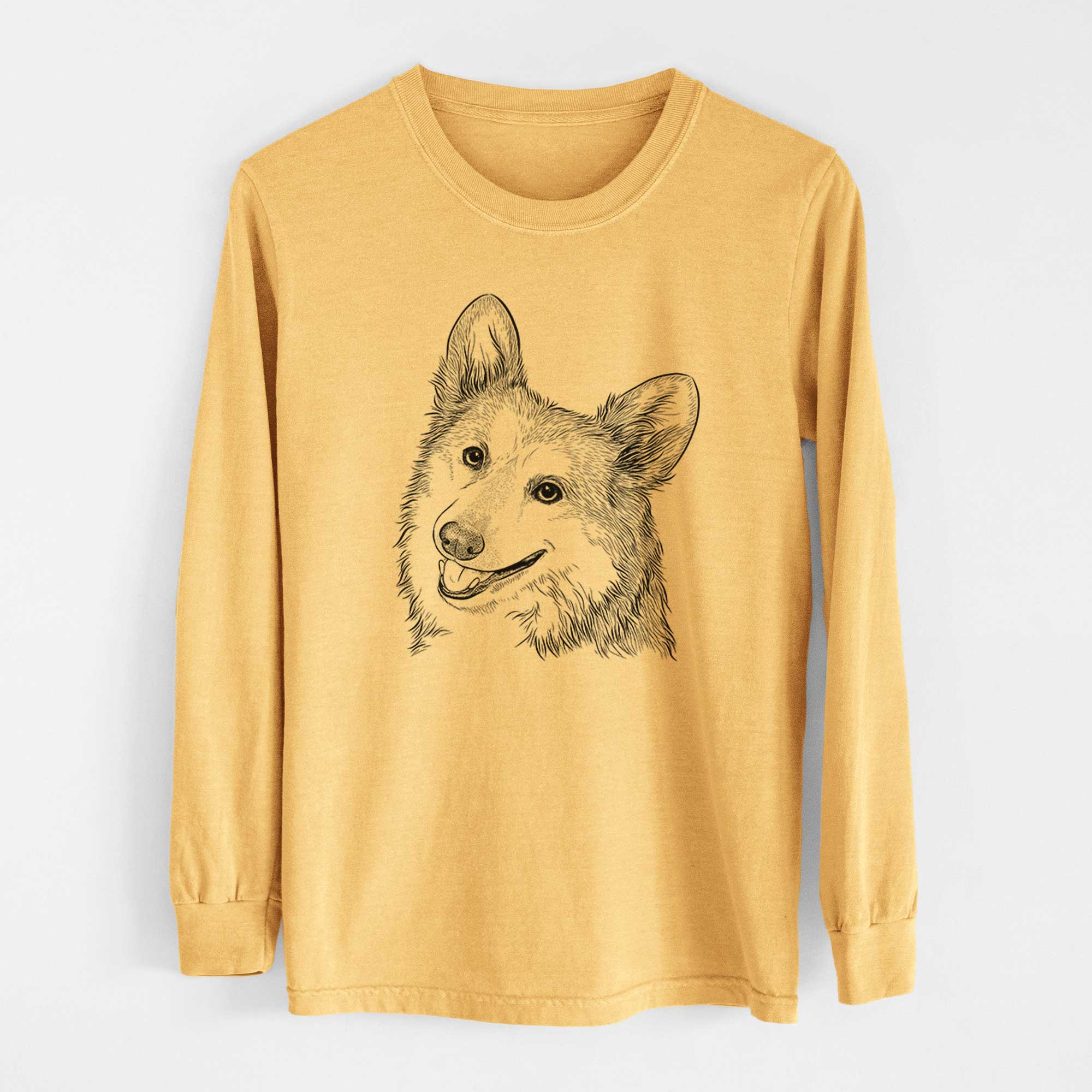 Bare Scout the Pembroke Welsh Corgi - Heavyweight 100% Cotton Long Sleeve