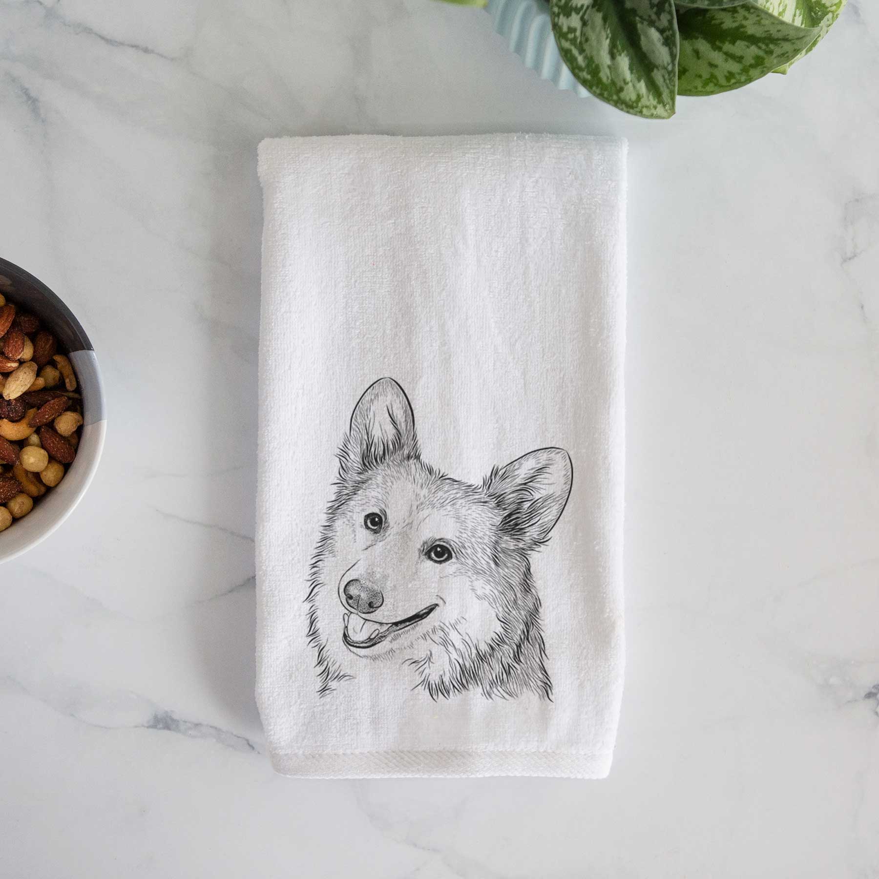 Scout the Pembroke Welsh Corgi Decorative Hand Towel