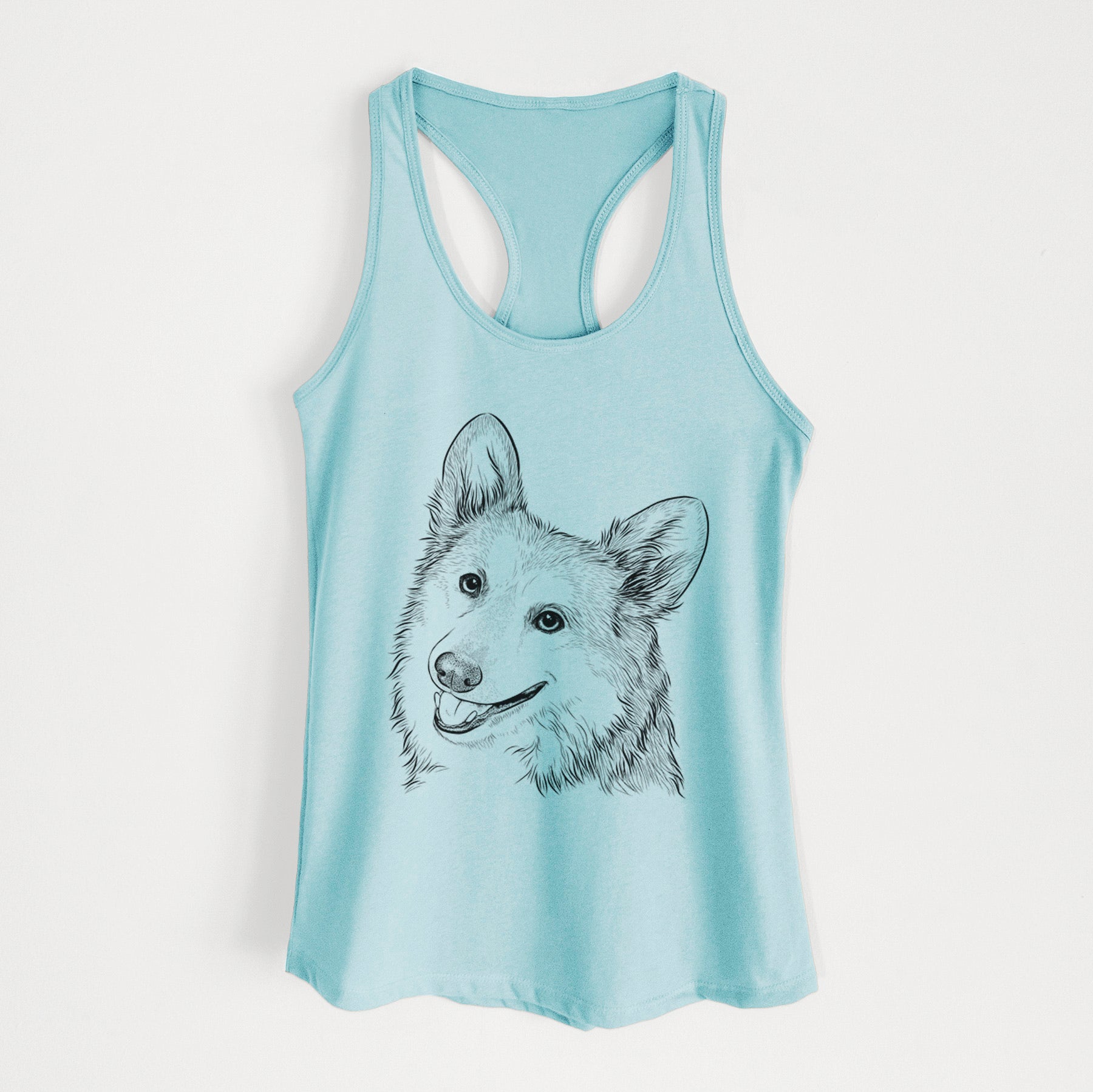 Scout the Pembroke Welsh Corgi - Women's Racerback Tanktop