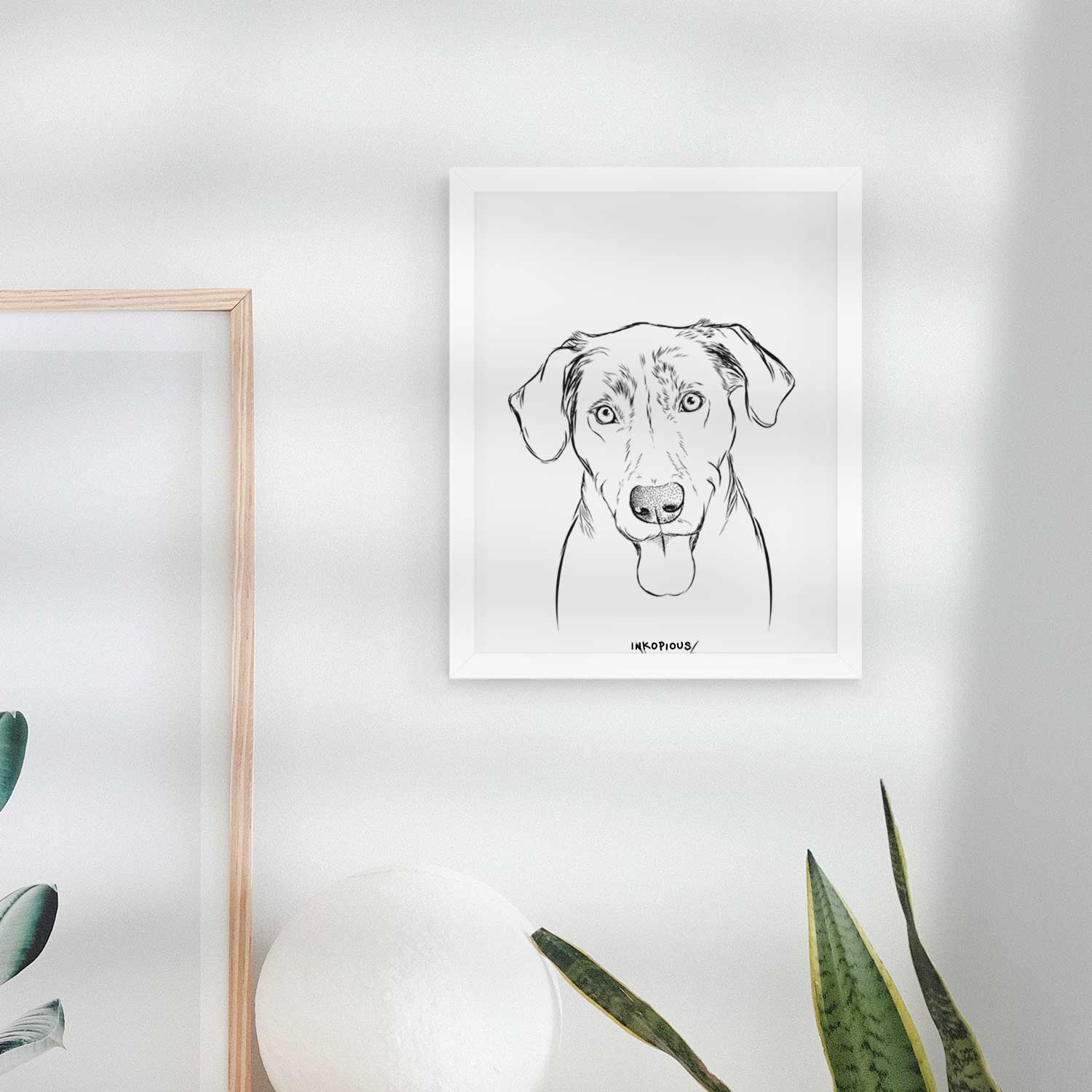 Scout Marie the Chocolate Lab Art Print
