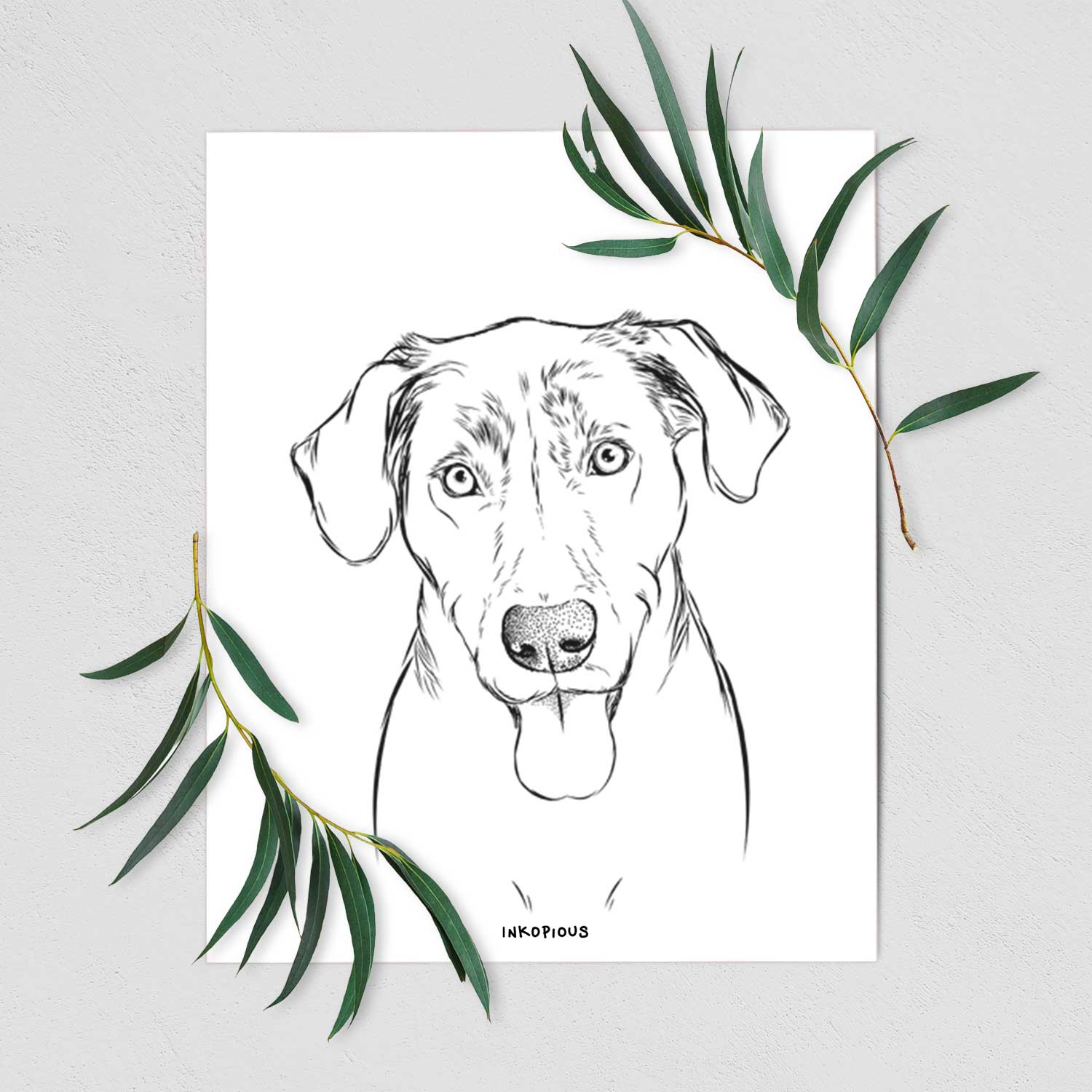 Scout Marie the Chocolate Lab Art Print