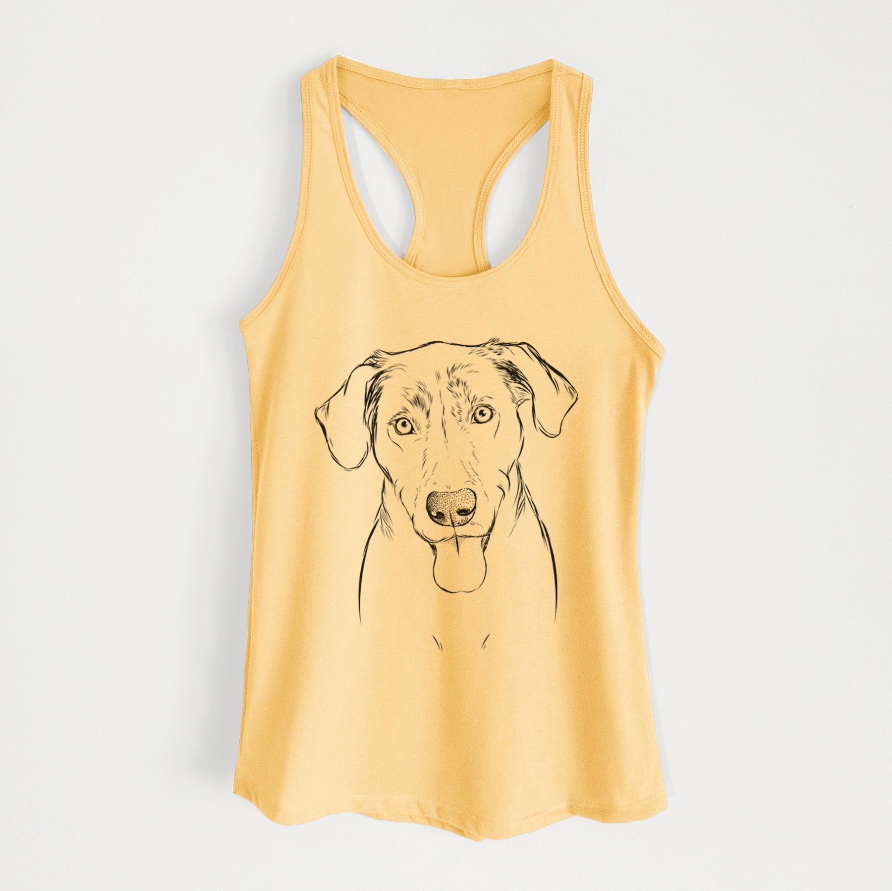 Scout Marie the Chocolate Lab - Women's Racerback Tanktop