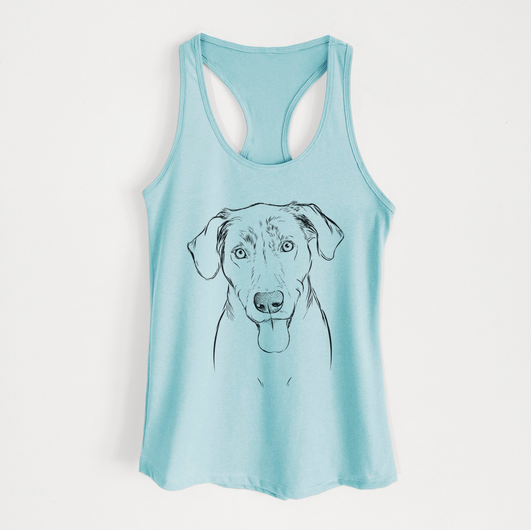 Scout Marie the Chocolate Lab - Women's Racerback Tanktop