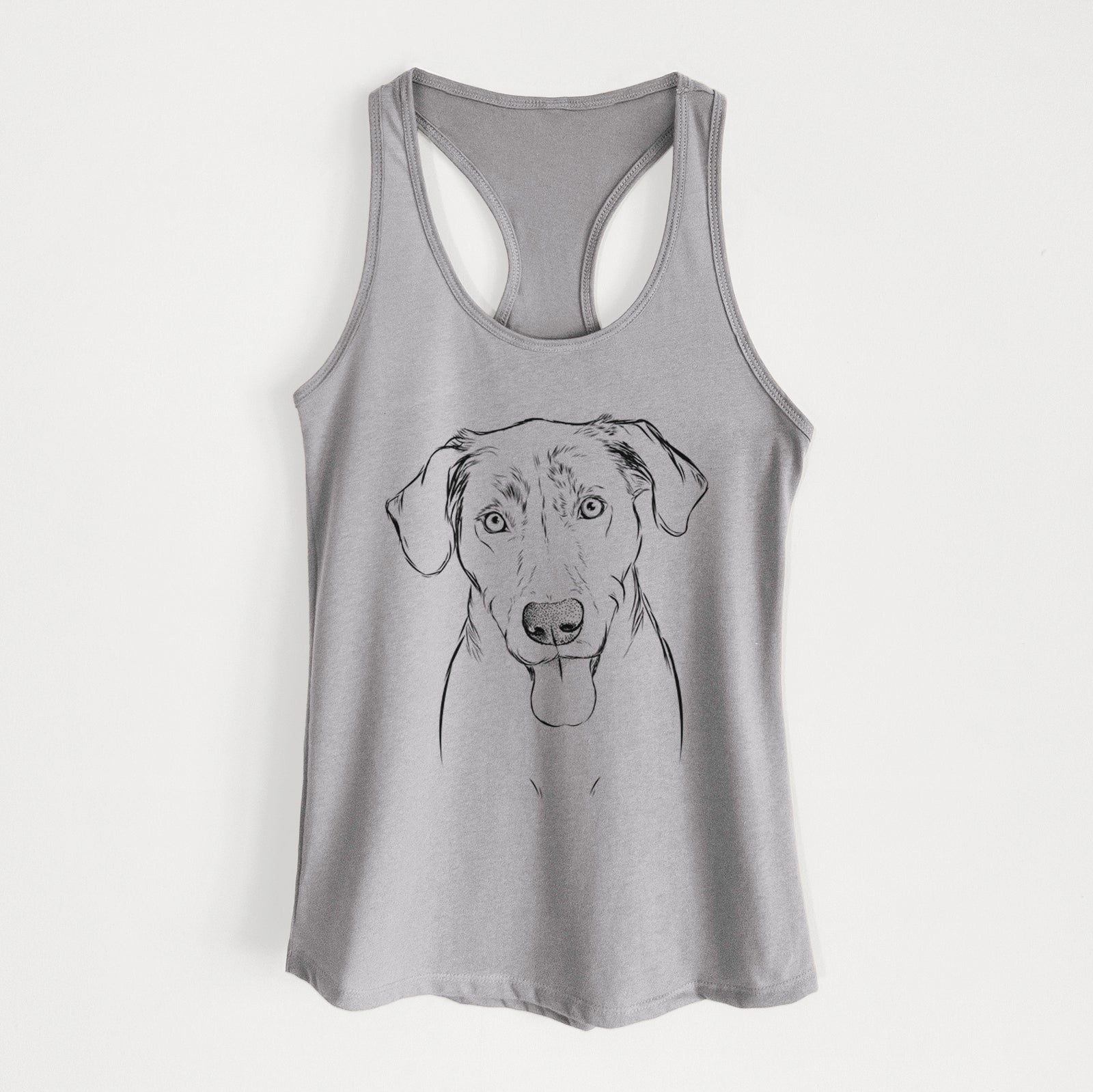 Scout Marie the Chocolate Lab - Women's Racerback Tanktop