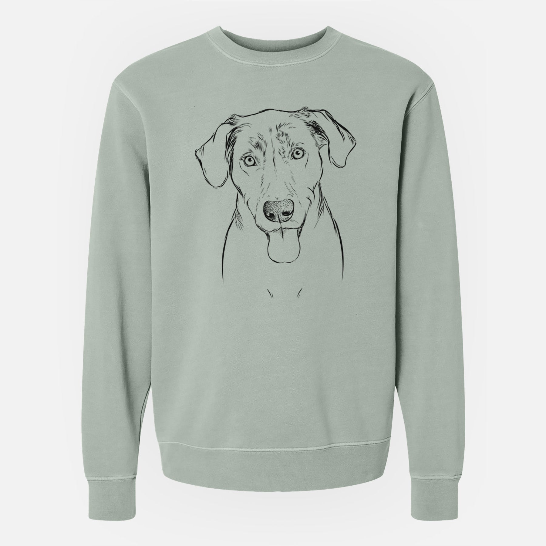 Bare Scout Marie the Chocolate Lab - Unisex Pigment Dyed Crew Sweatshirt