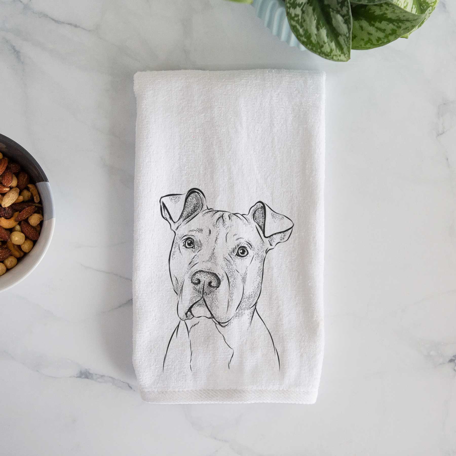 Scraps the American Staffordshire Mix Decorative Hand Towel