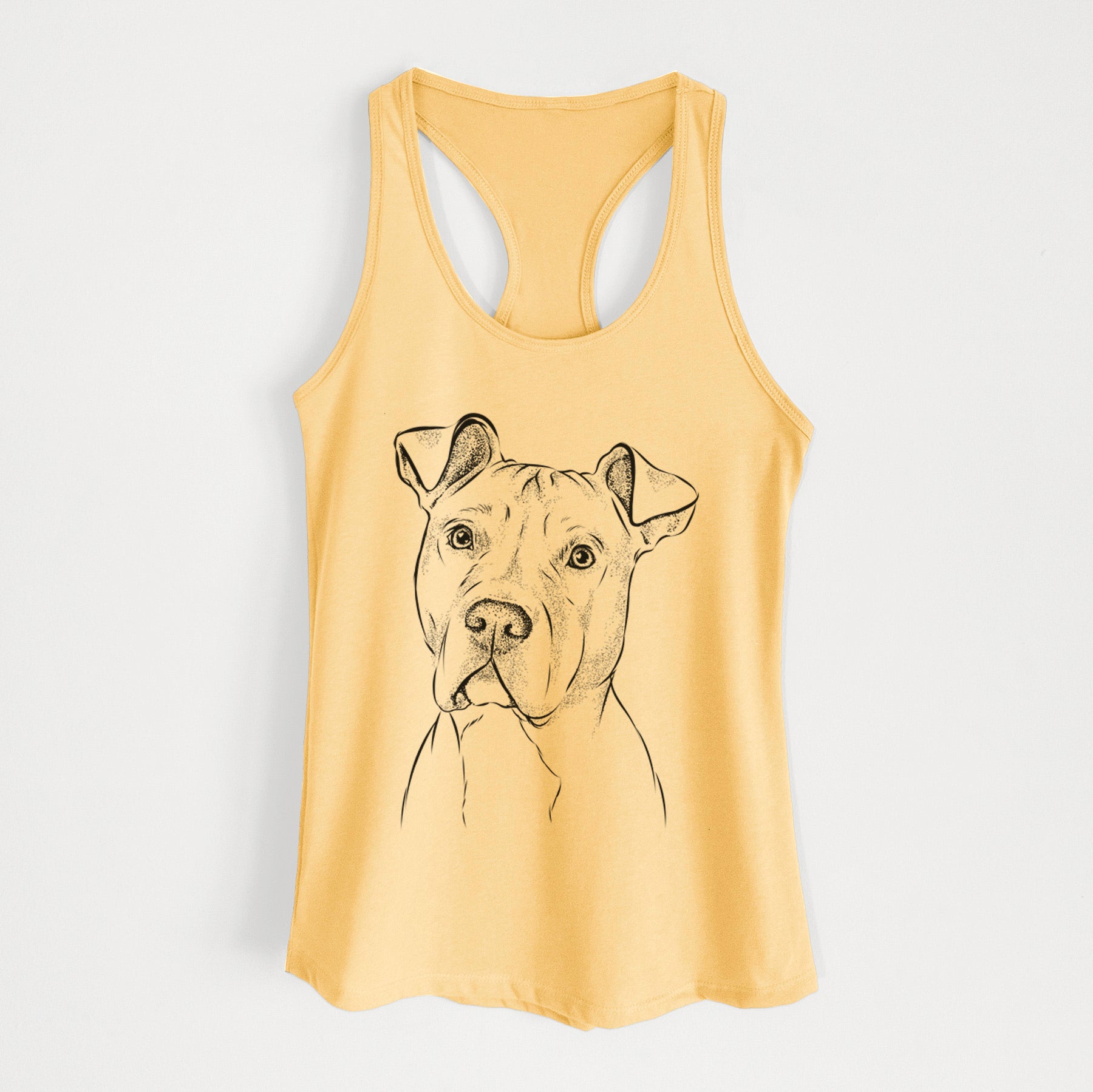 Scraps the American Staffordshire Mix - Women's Racerback Tanktop