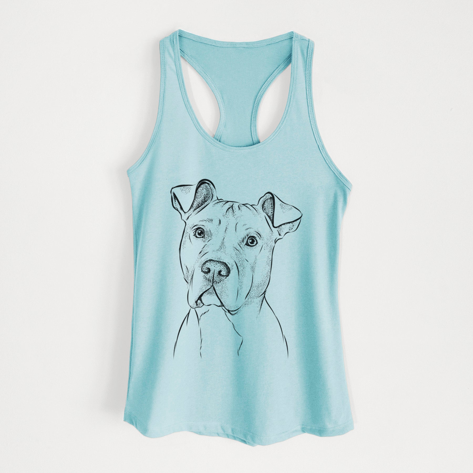 Scraps the American Staffordshire Mix - Women's Racerback Tanktop