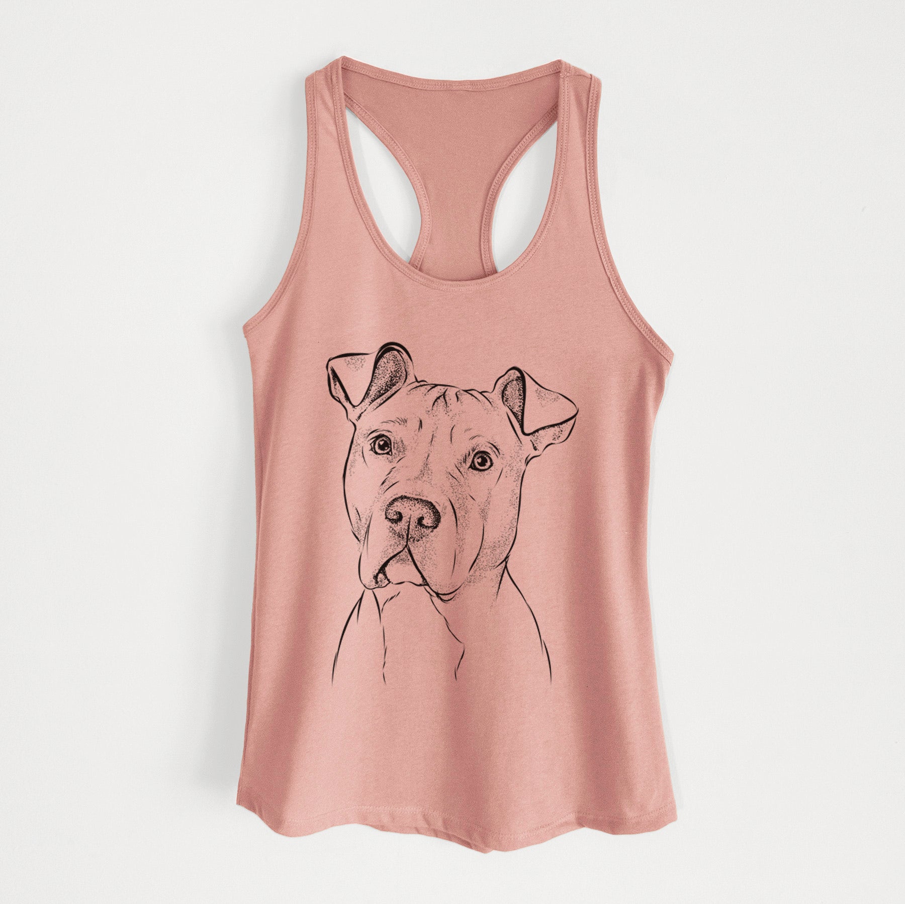 Scraps the American Staffordshire Mix - Women's Racerback Tanktop