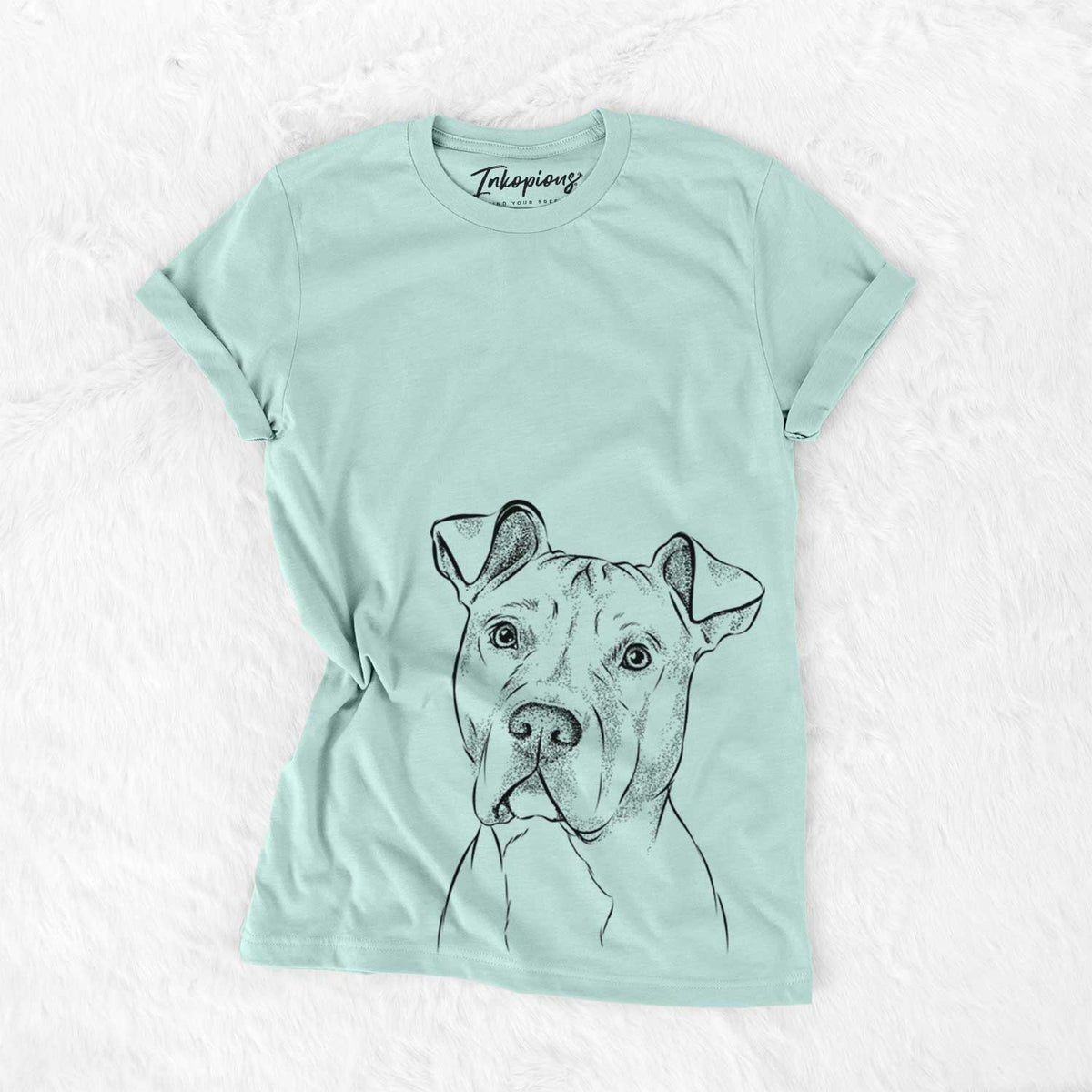 Bare Scraps the American Staffordshire Mix - Unisex Crewneck